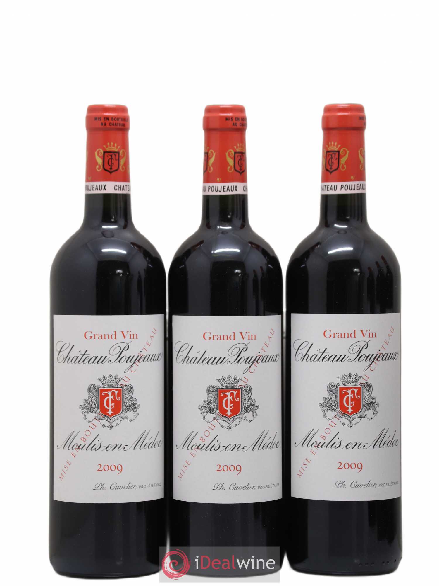 Château Poujeaux (sans prix de réserve) 2009 - Lot de 6 bouteilles - 1