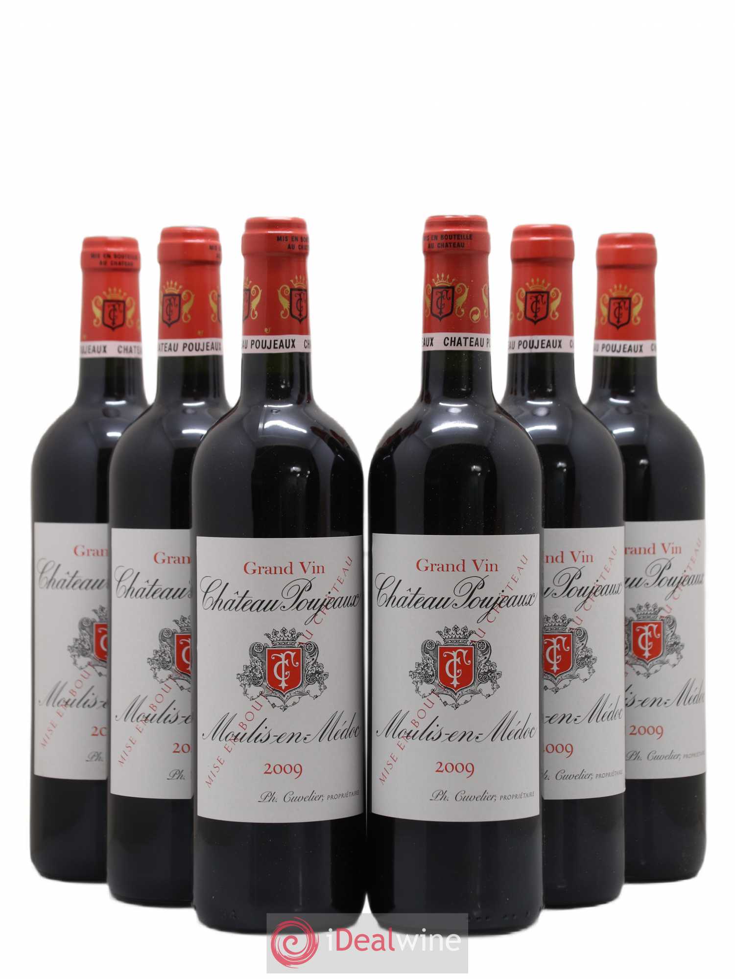 Château Poujeaux (sans prix de réserve) 2009 - Lot de 6 bouteilles - 0