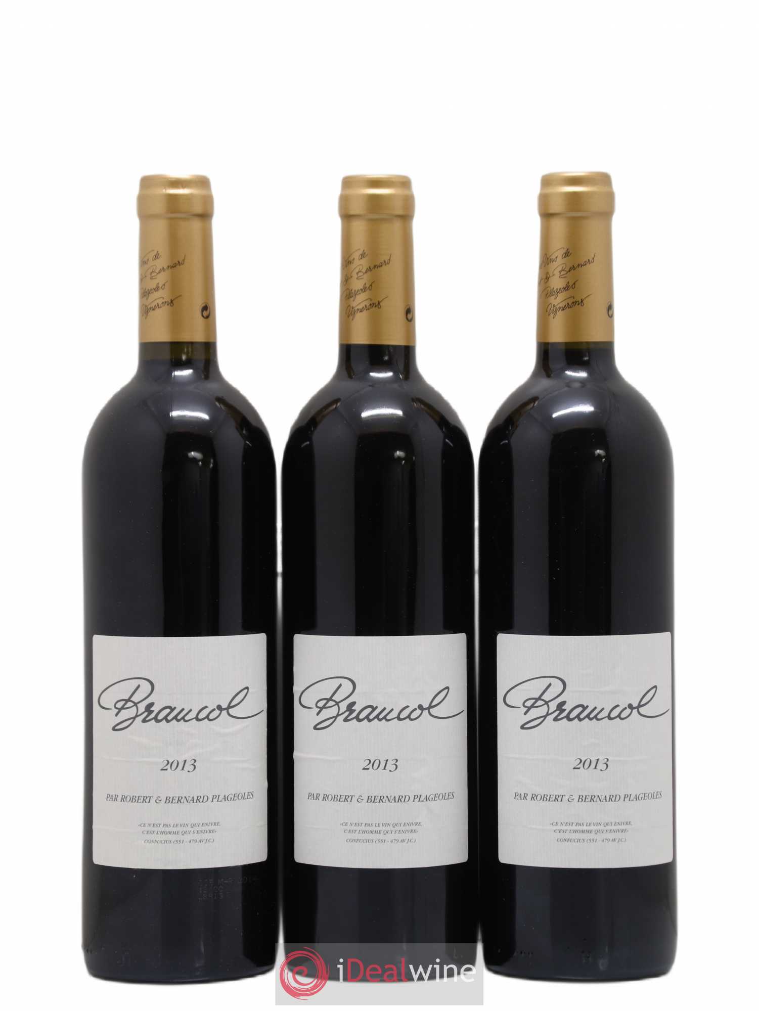 Gaillac Braucol Domaine Plageoles (sans prix de réserve) 2013 - Posten von 3 Flaschen - 0