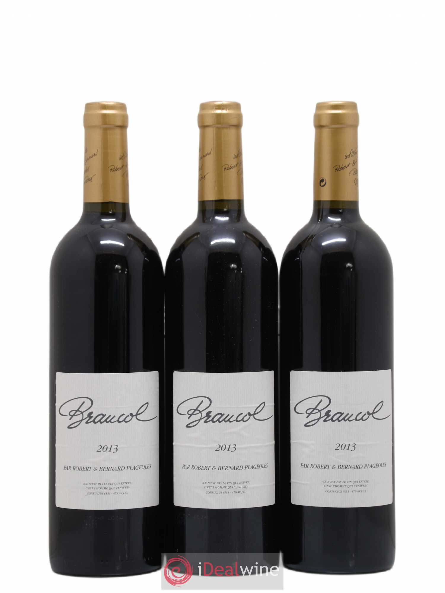 Gaillac Braucol Domaine Plageoles (sans prix de réserve) 2013 - Posten von 3 Flaschen - 0