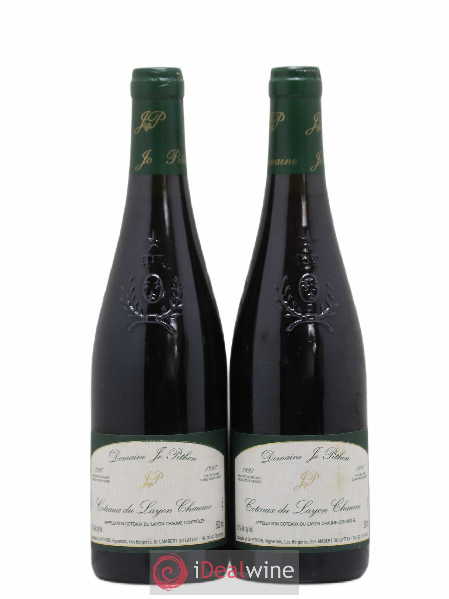Coteaux du Layon Chaume Jo Pithon 50cl (sans prix de réserve) 1997 - Lotto di 2 bottiglie - 0