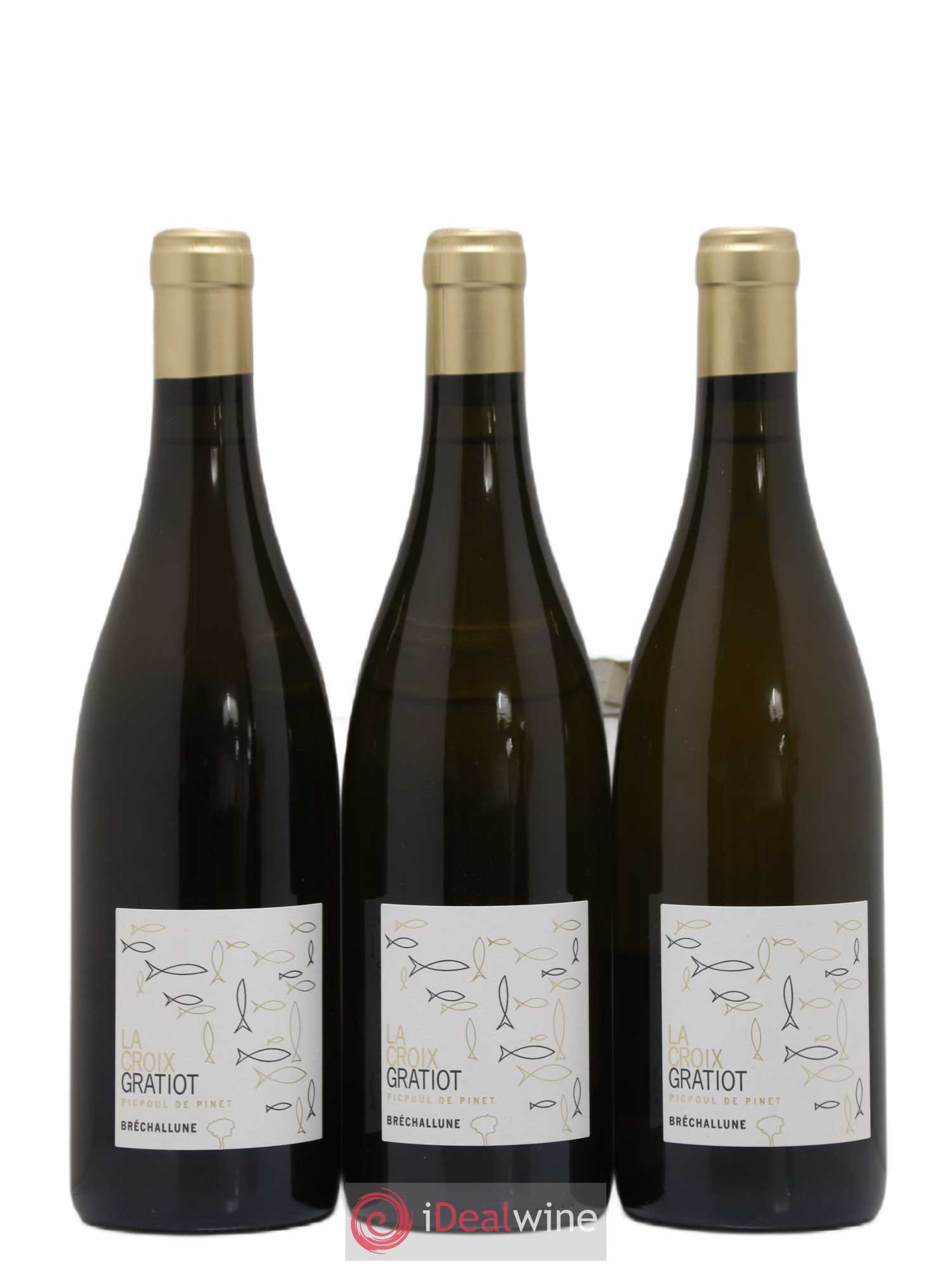 Languedoc Picpoul de Pinet Bréchallune Domaine de la Croix Gratiot (sans prix de réserve) 2020 - Posten von 3 Flaschen - 0
