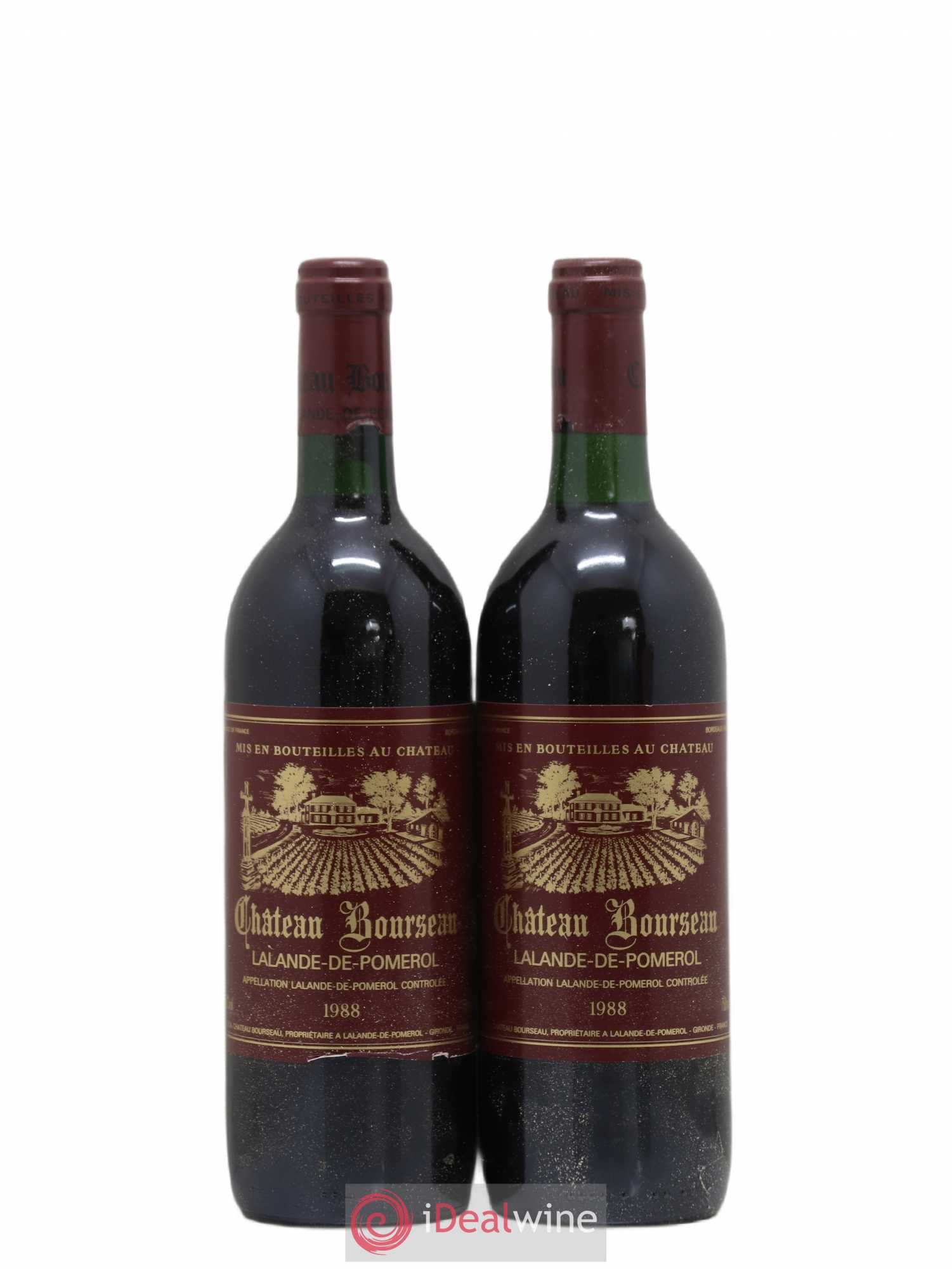 Lalande-de-Pomerol Château Bourseau (sans prix de réserve) 1988 - Posten von 2 Flaschen - 0