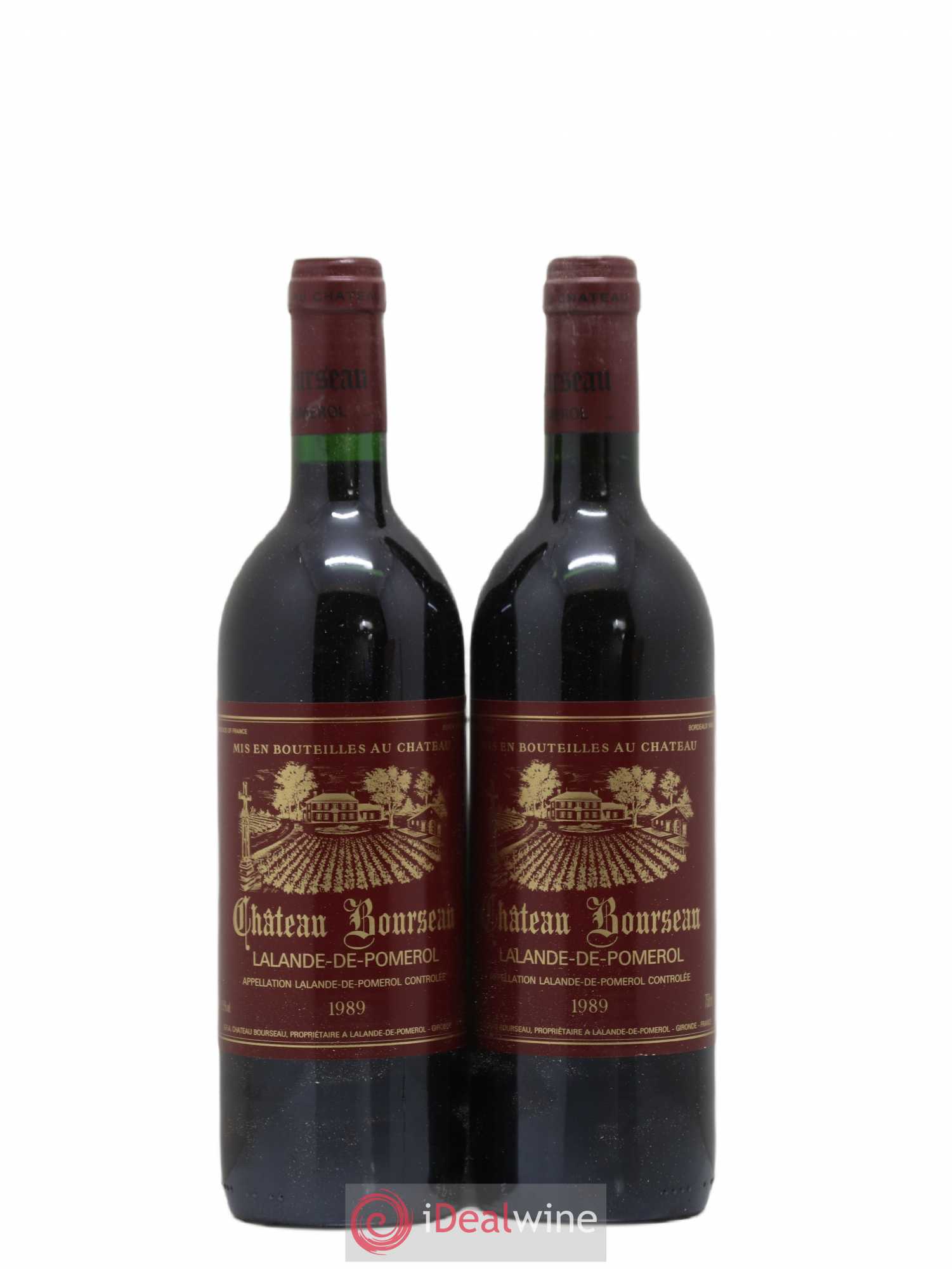 Lalande-de-Pomerol Château Bourseau (sans prix de réserve) 1989 - Posten von 2 Flaschen - 0