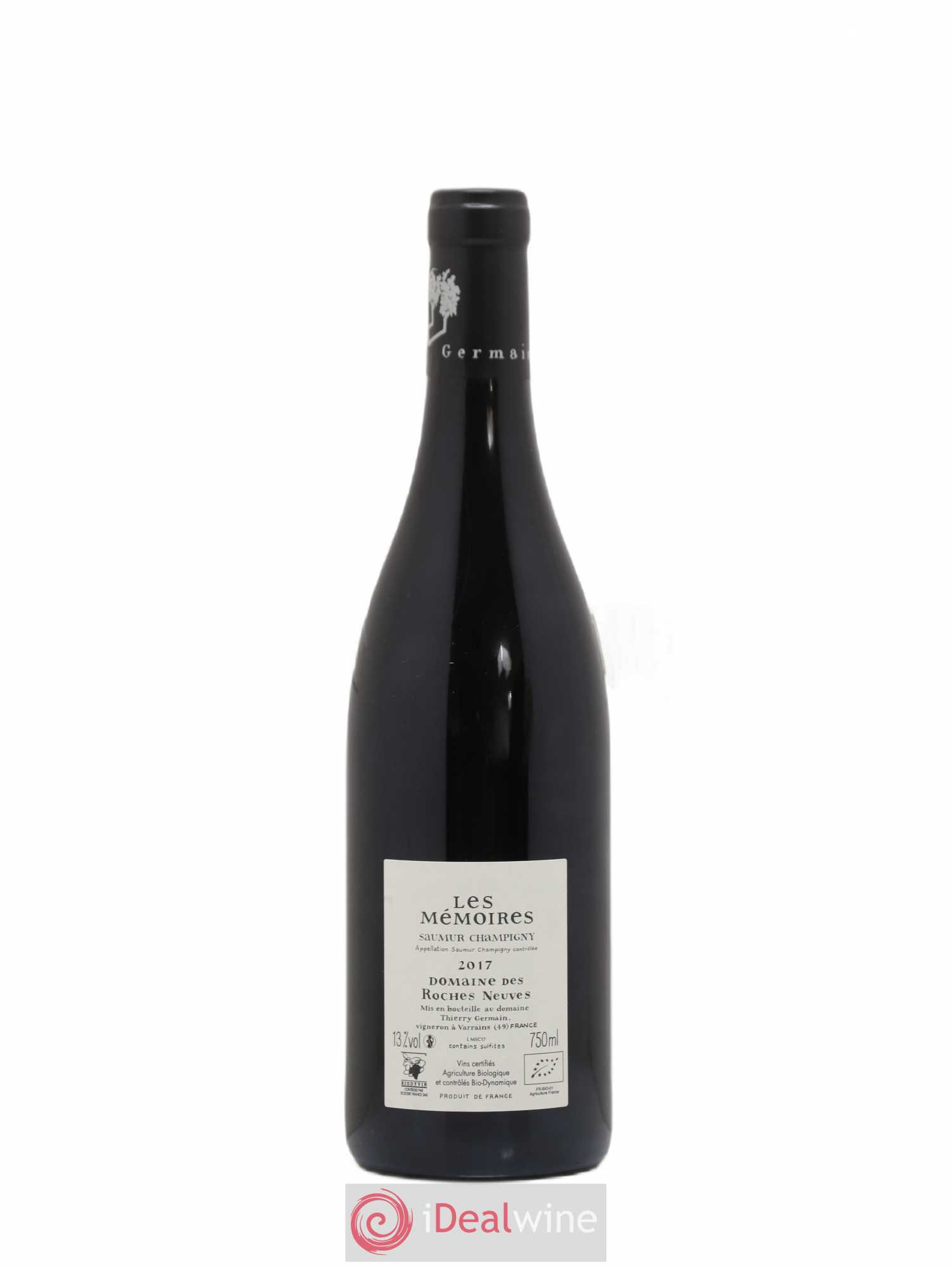 Saumur-Champigny Les Mémoires Domaine des Roches Neuves - Thierry Germain (sans prix de réserve) 2017 - Lot de 1 bouteille - 1