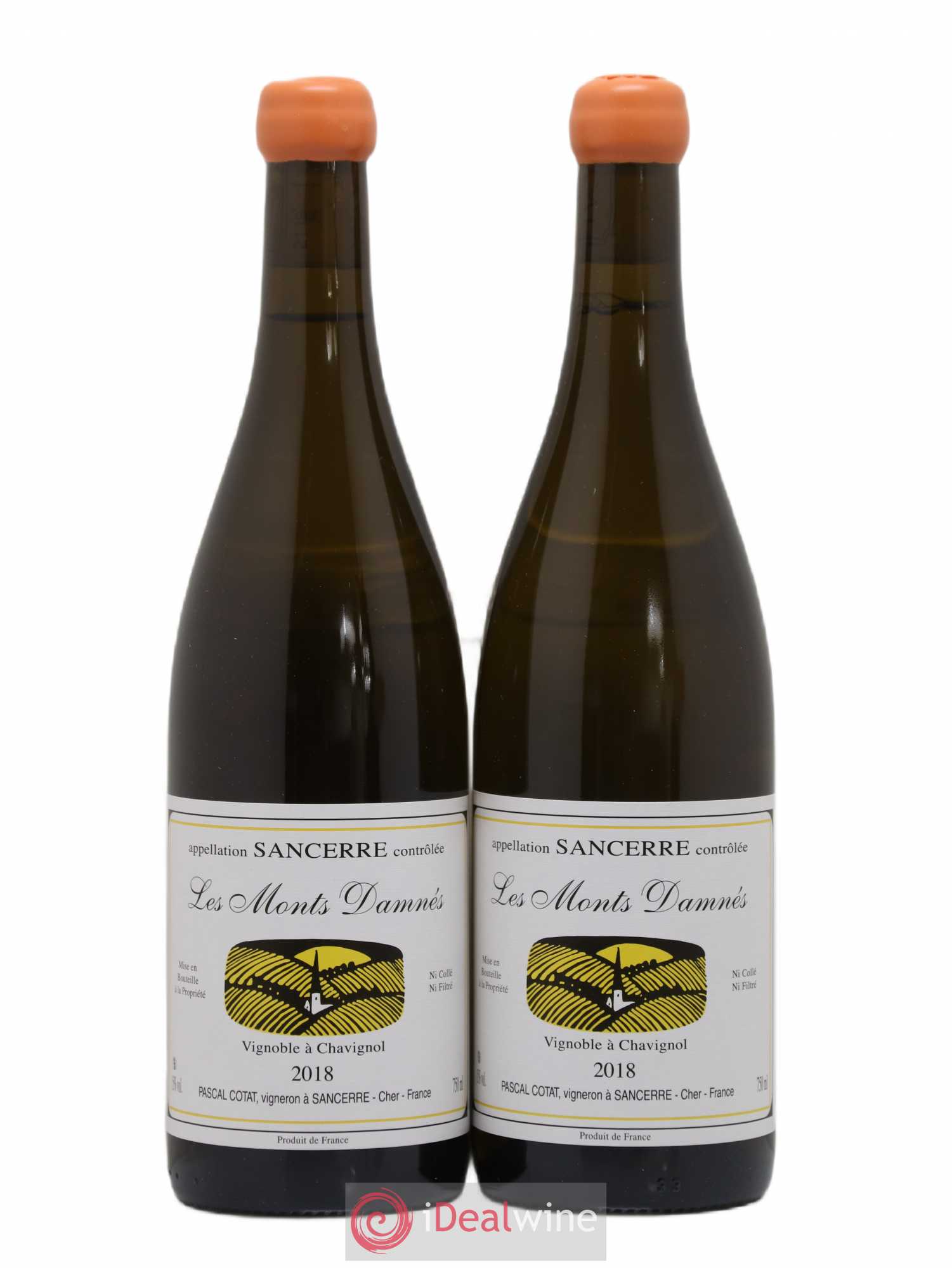 Sancerre Les Monts Damnés Pascal Cotat (sans prix de réserve) 2018 - Lot de 2 bouteilles - 0