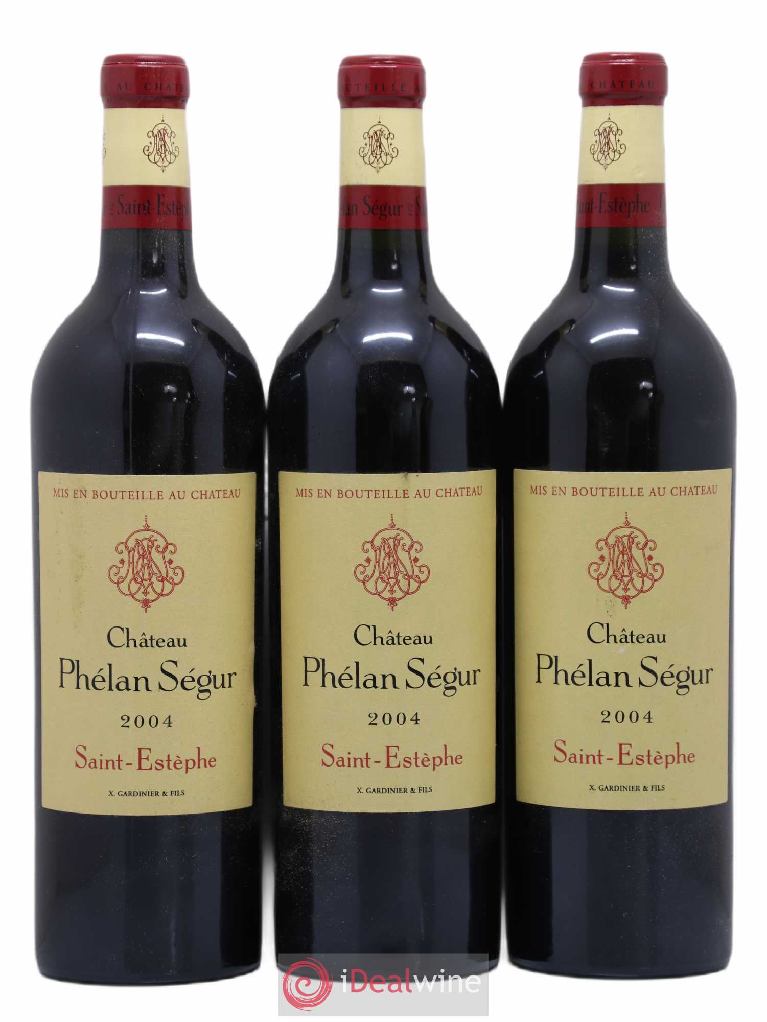 Château Phélan Ségur (sans prix de réserve) 2004 - Lot de 3 bouteilles - 0