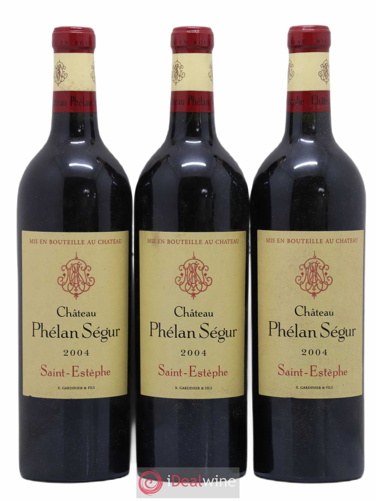 Château Phélan Ségur (sans prix de réserve) 2004 - Lot de 3 bouteilles - 0