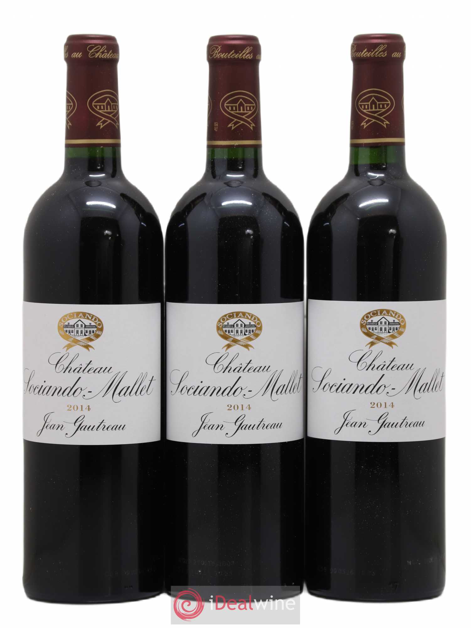 Château Sociando Mallet (sans prix de réserve) 2014 - Lot de 3 bouteilles - 0