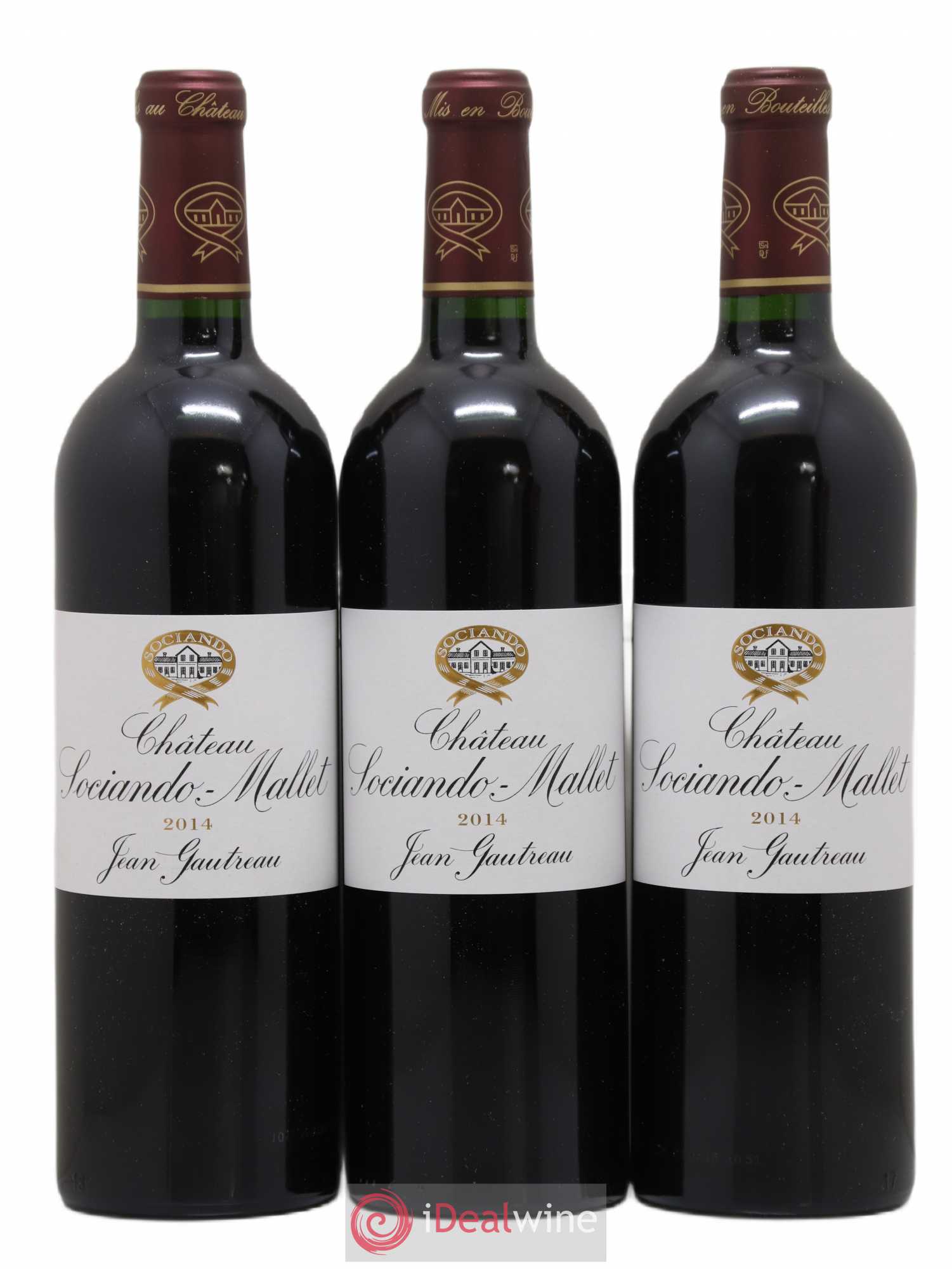 Château Sociando Mallet (sans prix de réserve) 2014 - Lot de 3 bouteilles - 0