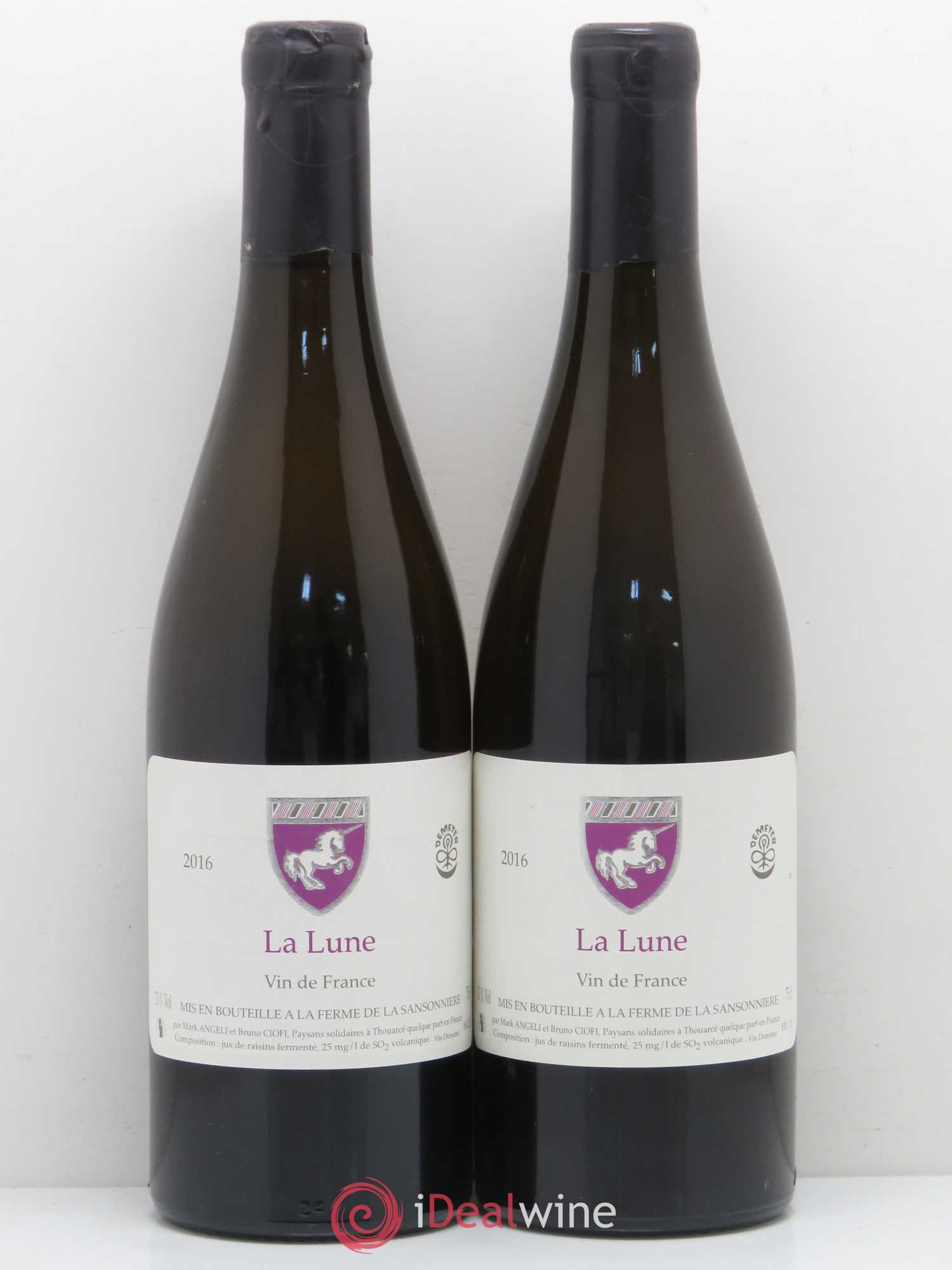 Vin de France La Lune Ferme de La Sansonnière Mark Angeli 2016 - Posten von 2 Flaschen - 0