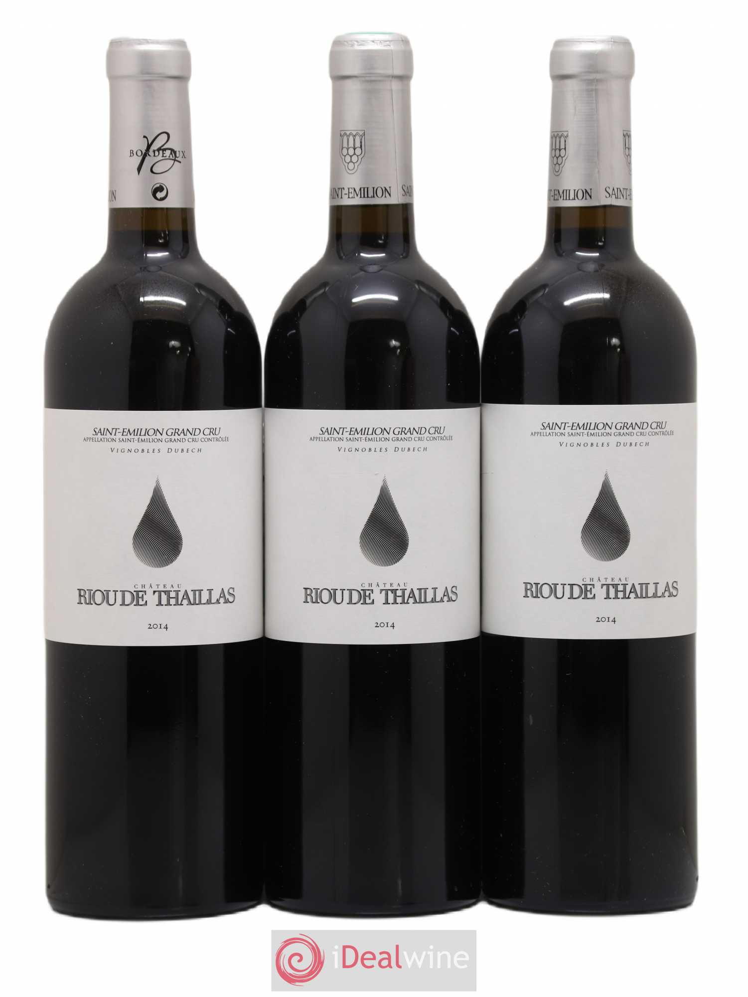 Saint-Émilion Grand Cru Château Riou De Thaillas (sans prix de réserve) 2014 - Posten von 3 Flaschen - 0
