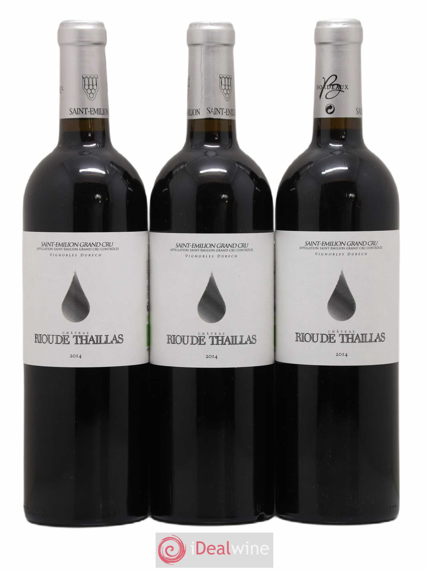 Saint-Émilion Grand Cru Château Riou De Thaillas (sans prix de réserve) 2014 - Posten von 3 Flaschen - 0