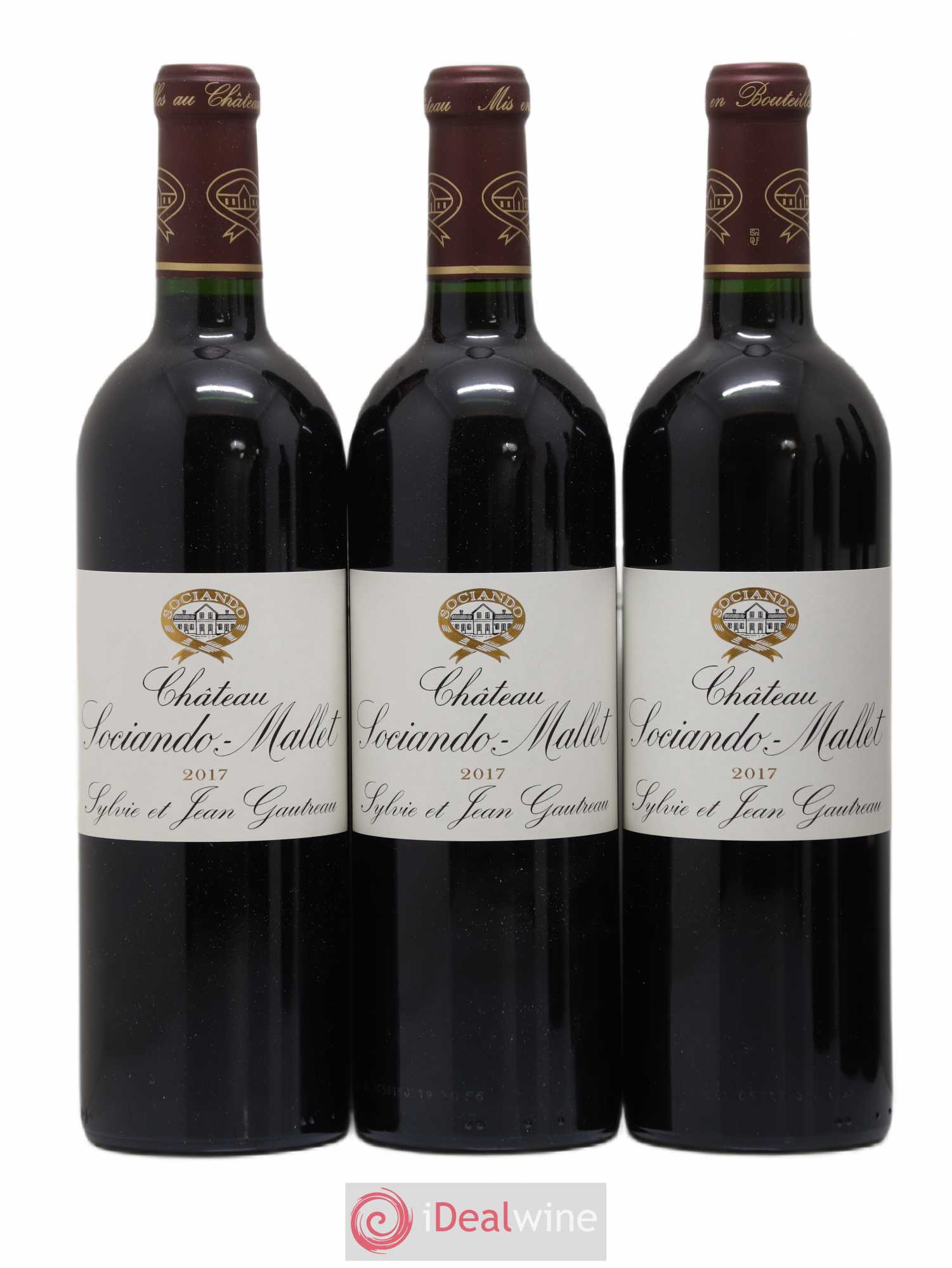 Château Sociando Mallet (sans prix de réserve) 2017 - Lot de 6 bouteilles - 1