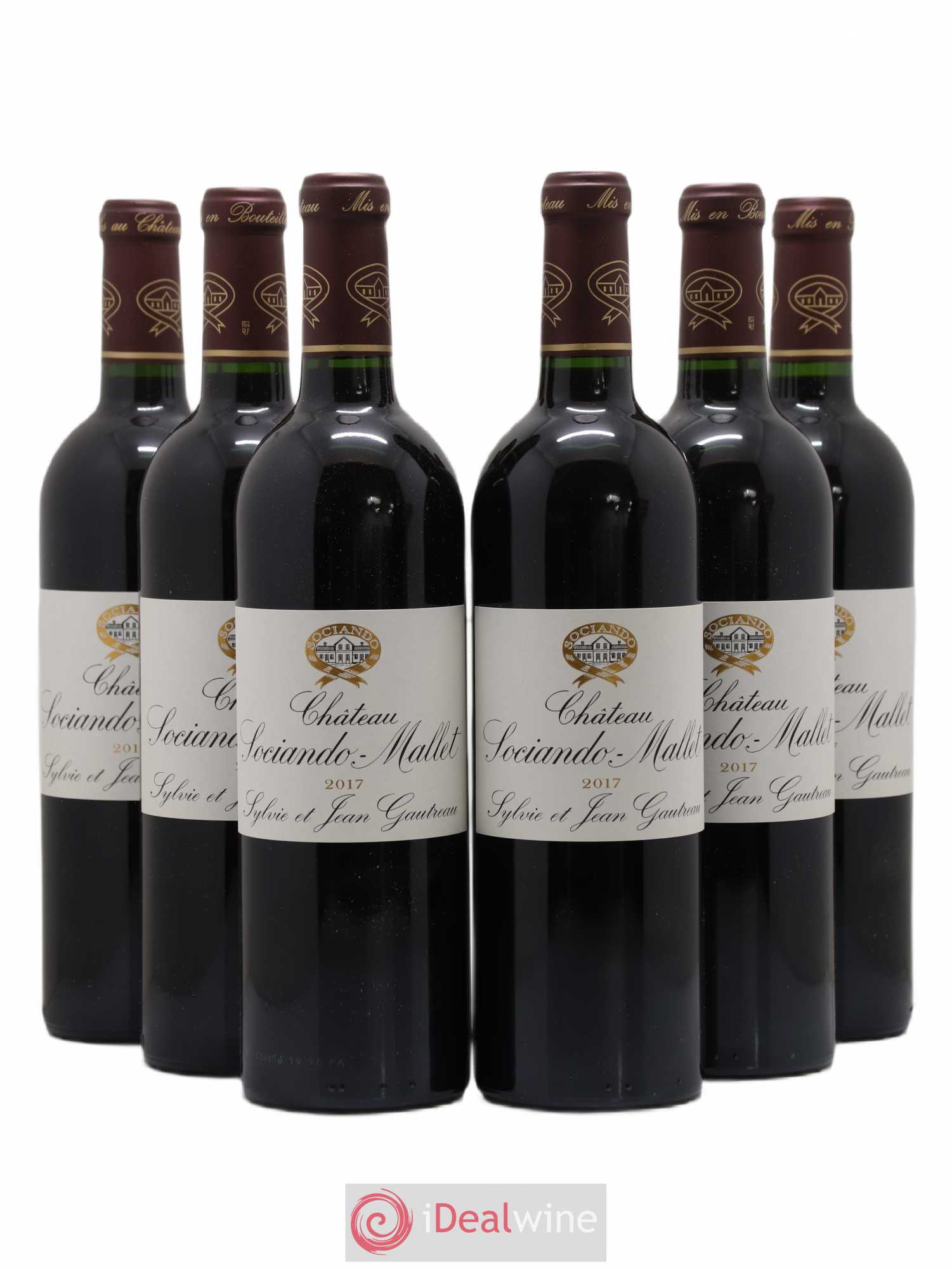 Château Sociando Mallet (sans prix de réserve) 2017 - Lot de 6 bouteilles - 0