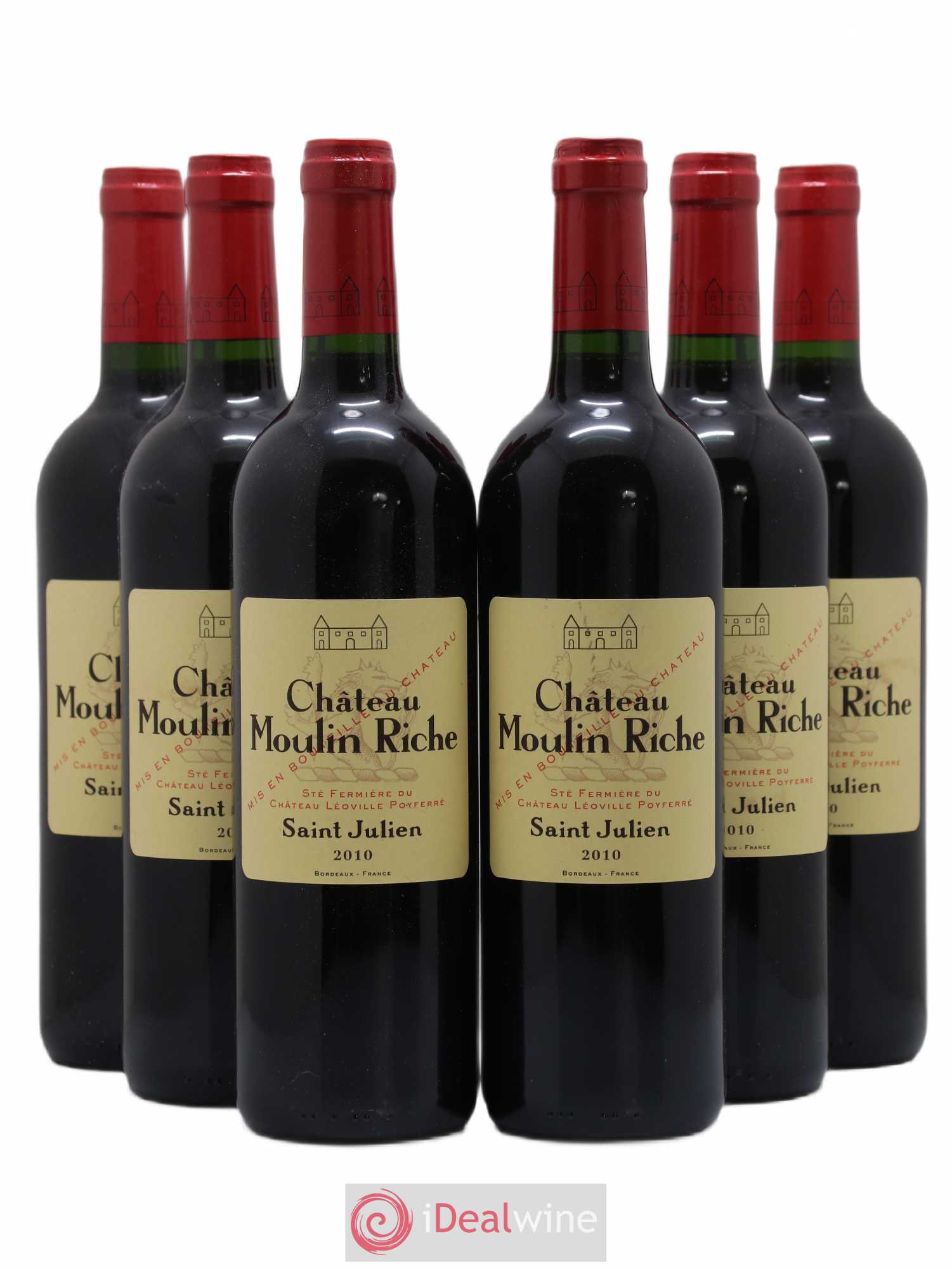 Château Moulin Riche (sans prix de réserve) 2010 - Lot de 6 bouteilles - 0