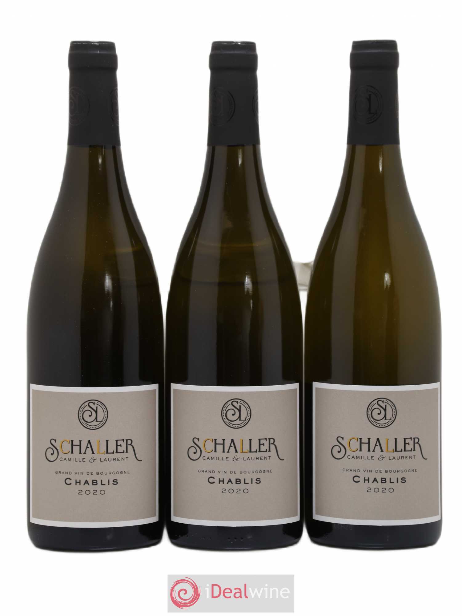 Chablis Domaine Schaller Camille & Laurent (sans prix de réserve) 2020 - Posten von 3 Flaschen - 0