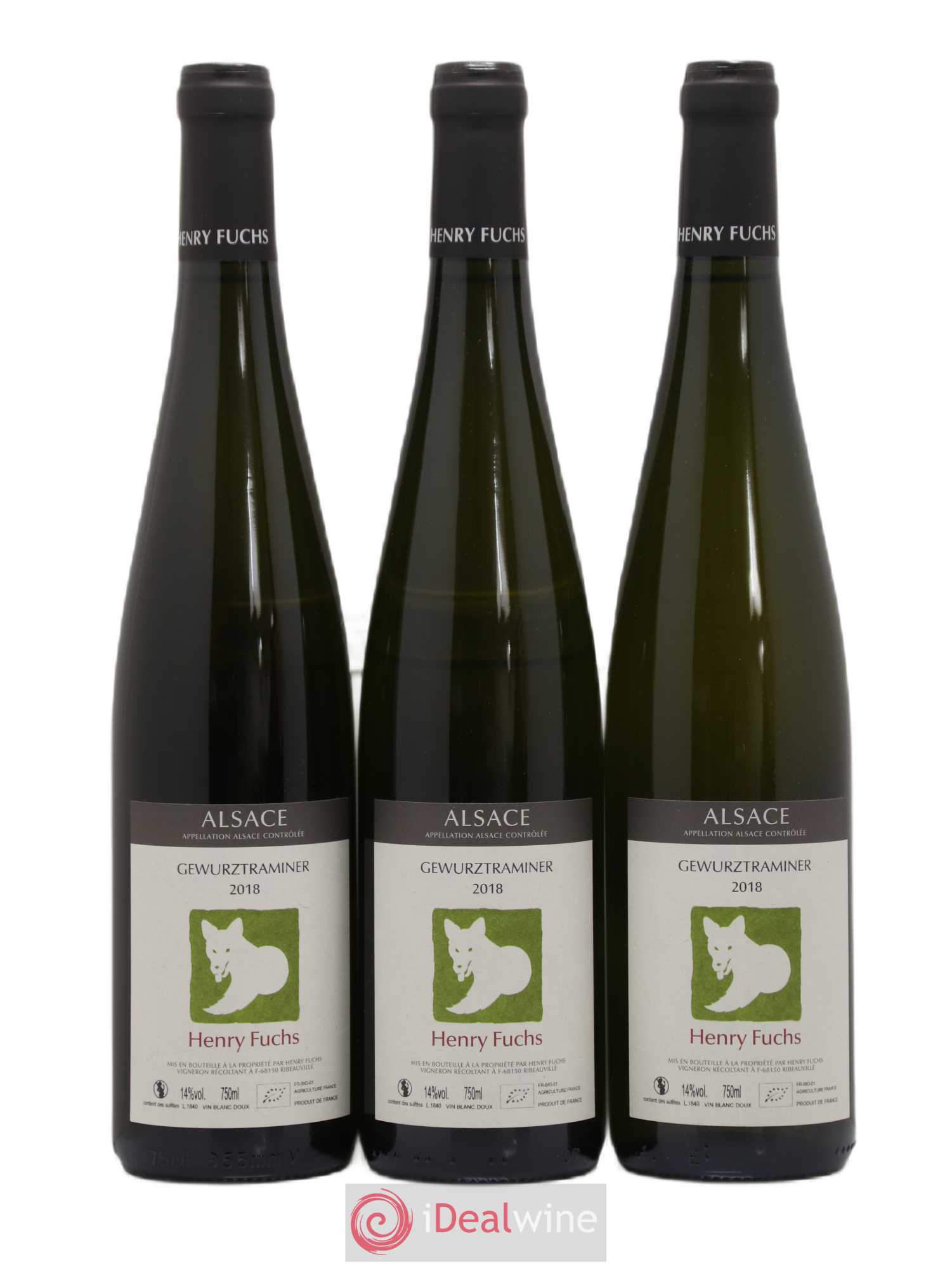 Gewurztraminer Henry Fuchs (sans prix de réserve) 2018 - Posten von 3 Flaschen - 0