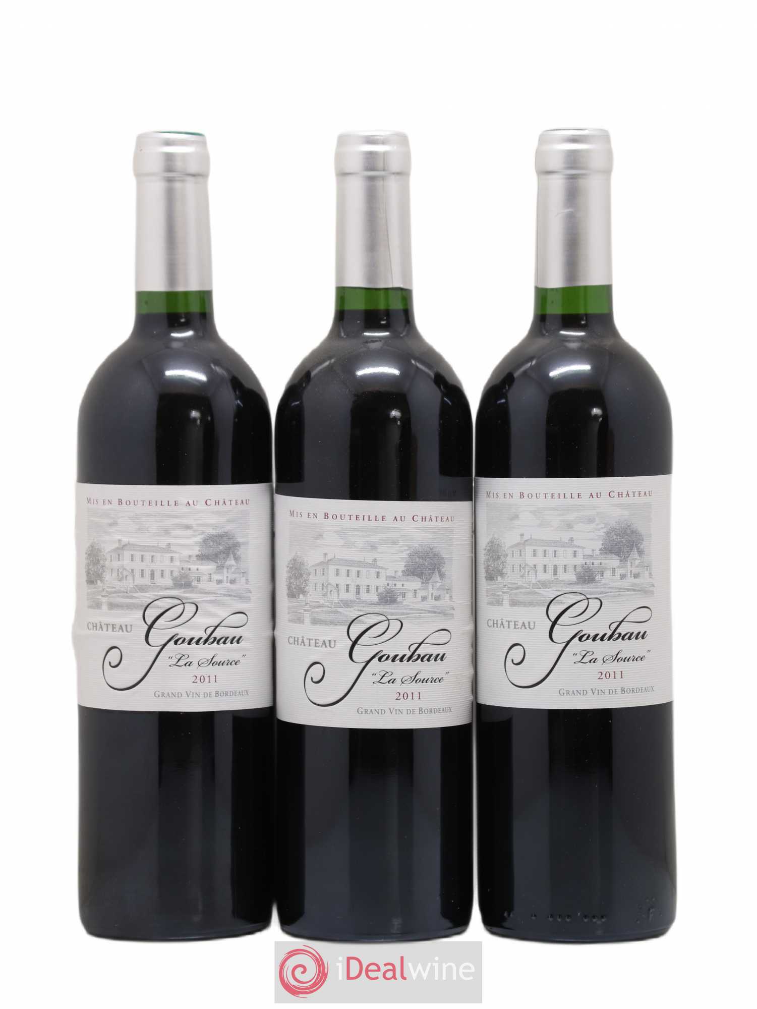 Castillon-Côtes-de-Bordeaux (Côtes-de-Castillon) Château Goubau La Source (sans prix de réserve) 2011 - Posten von 3 Flaschen - 0