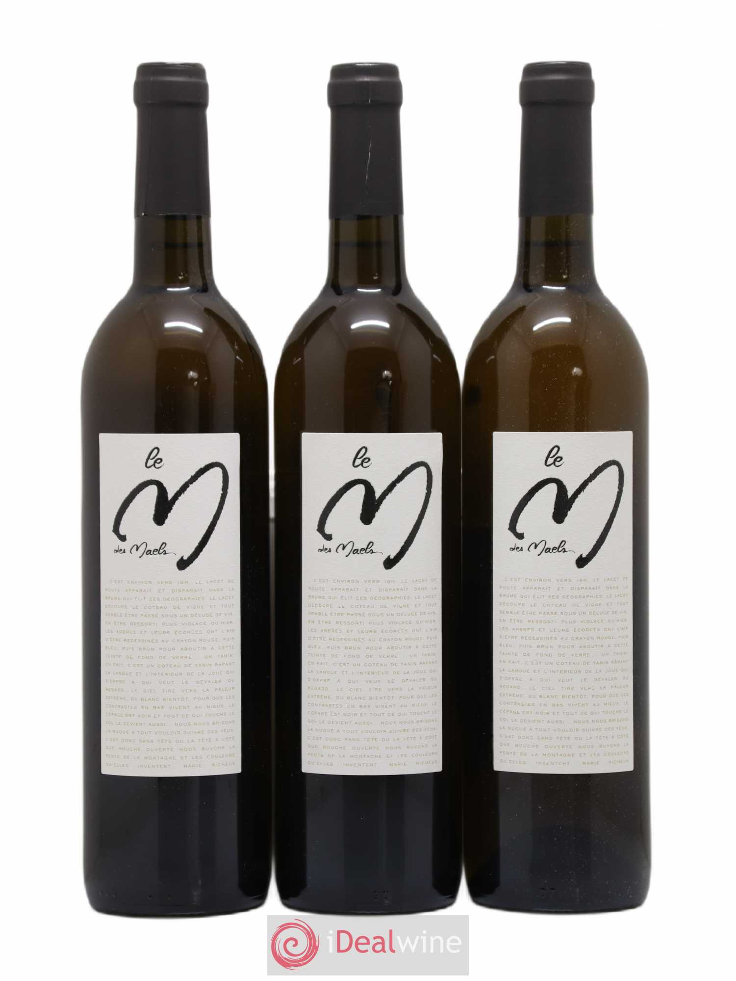 Pays d'Oc le M des Maels Domaine des Maels (sans prix de réserve) 2015 - Posten von 3 Flaschen - 0