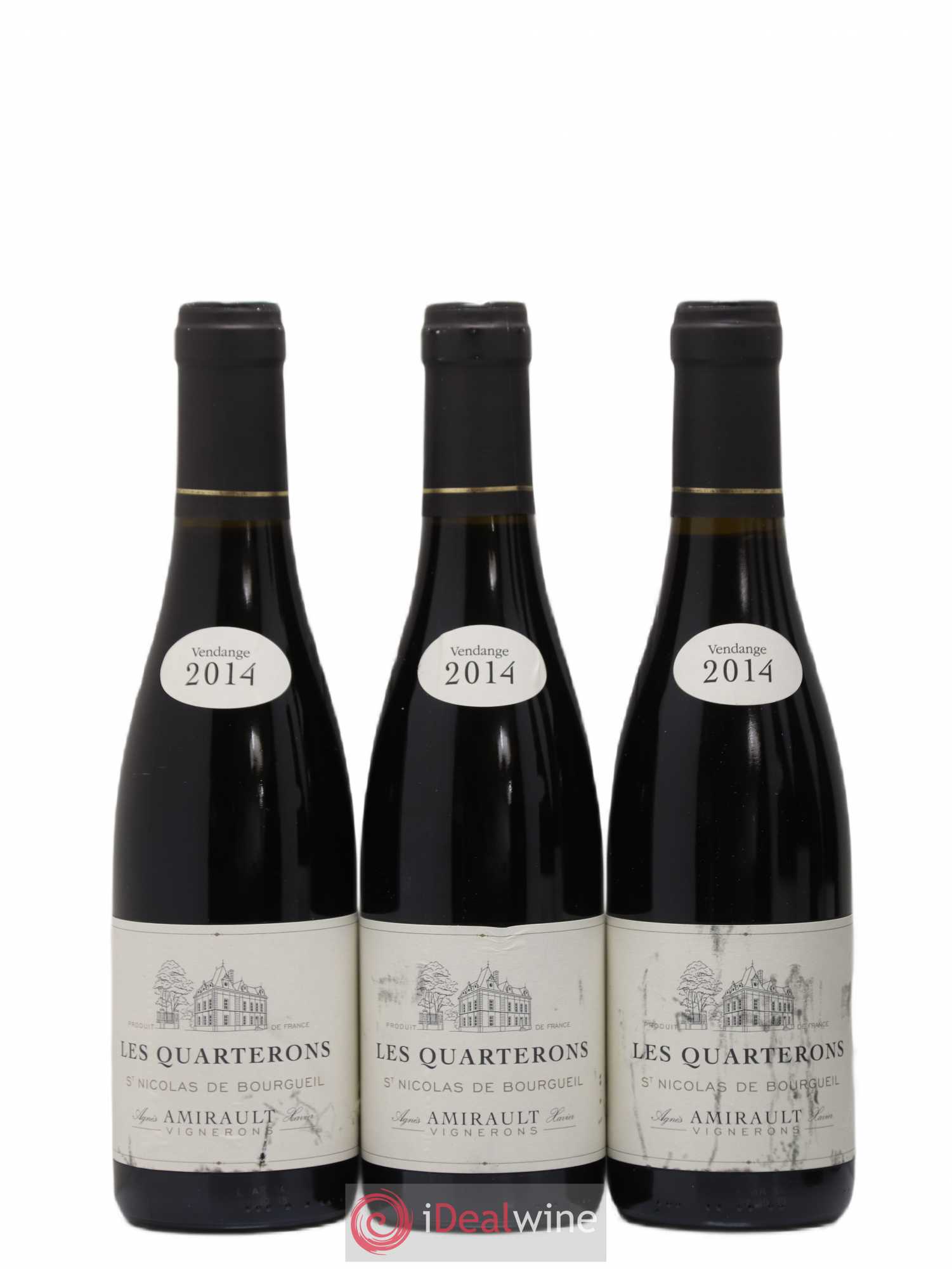 Saint-Nicolas de Bourgueil Les Quarterons Agnès et Xavier Amirault  (sans prix de réserve) 2014 - Lot de 6 demi bouteilles - 1