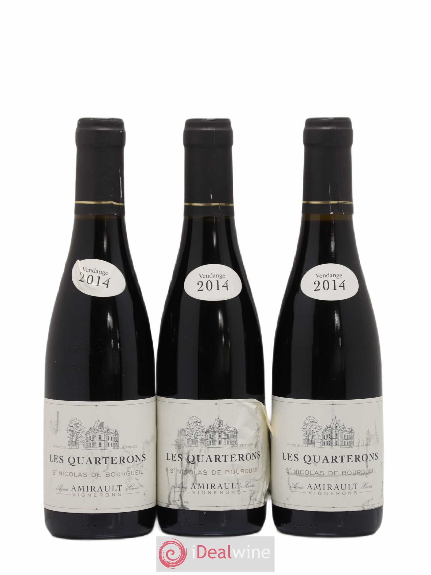 Saint-Nicolas de Bourgueil Les Quarterons Agnès et Xavier Amirault  (sans prix de réserve) 2014 - Lot de 6 demi bouteilles - 2
