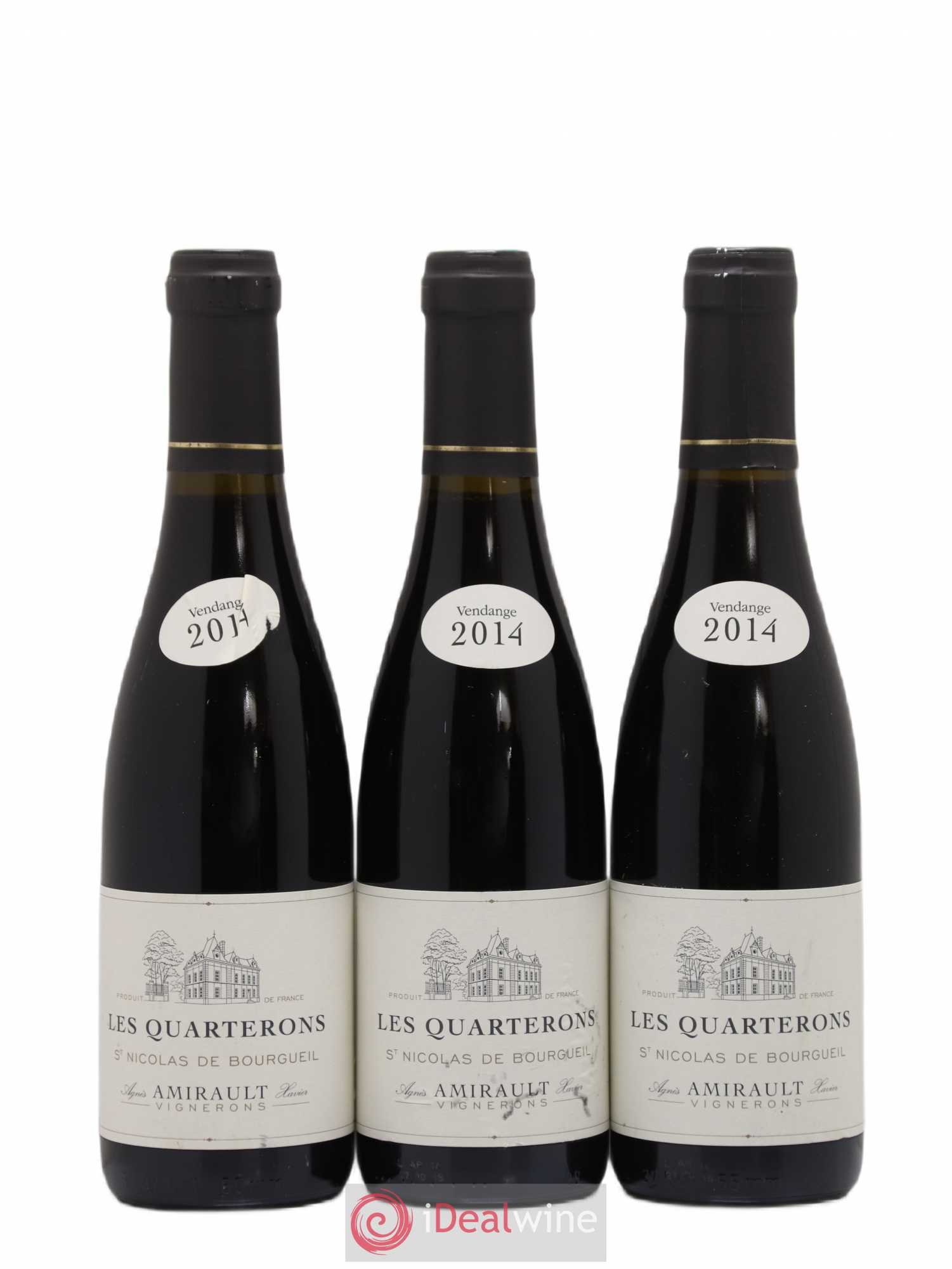 Saint-Nicolas de Bourgueil Les Quarterons Agnès et Xavier Amirault  (sans prix de réserve) 2014 - Lot de 6 demi bouteilles - 2