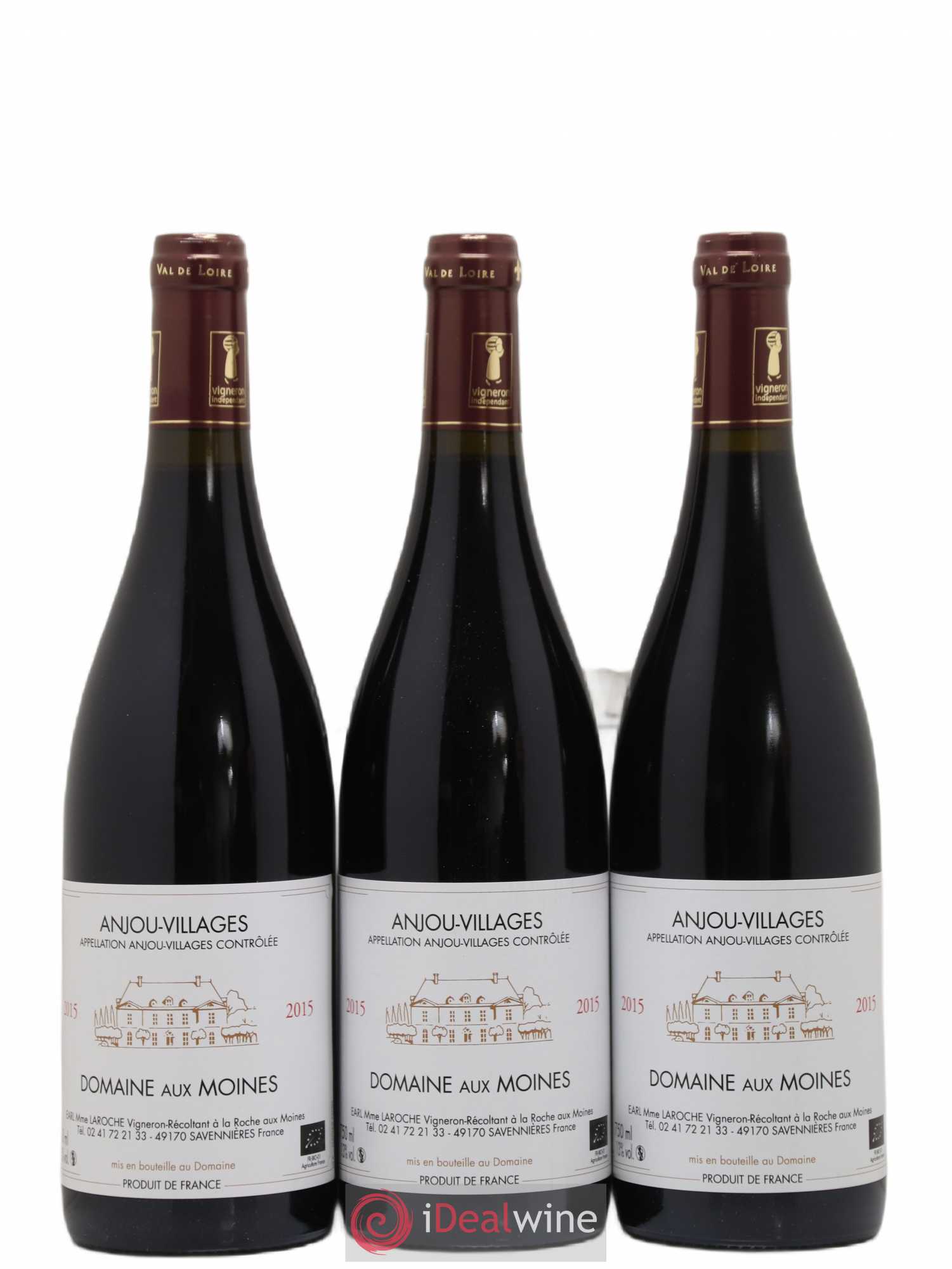 Anjou Domaine Aux Moines (sans prix de réserve) 2015 - Posten von 3 Flaschen - 0