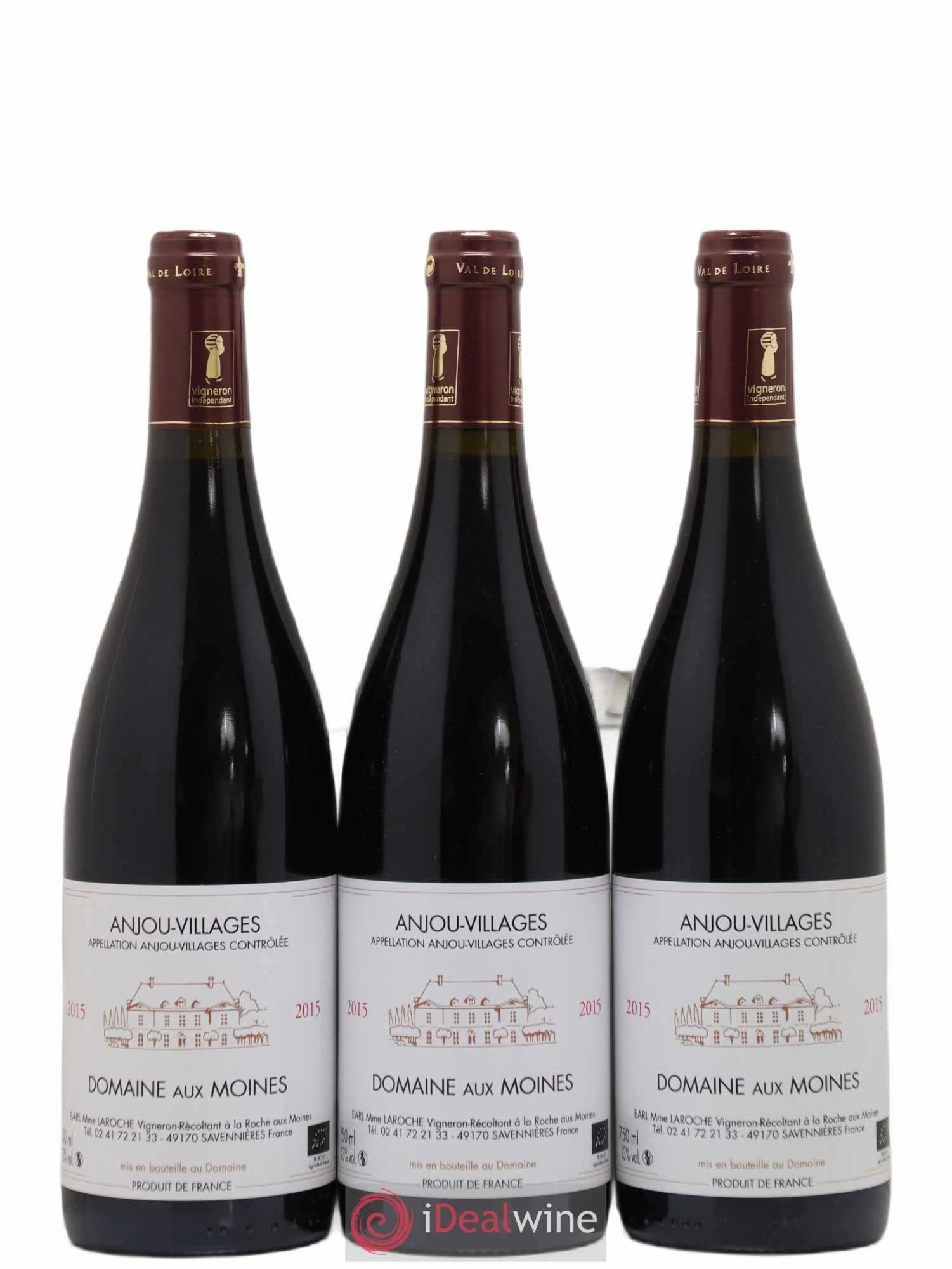 Anjou Domaine Aux Moines (sans prix de réserve) 2015 - Posten von 3 Flaschen - 0