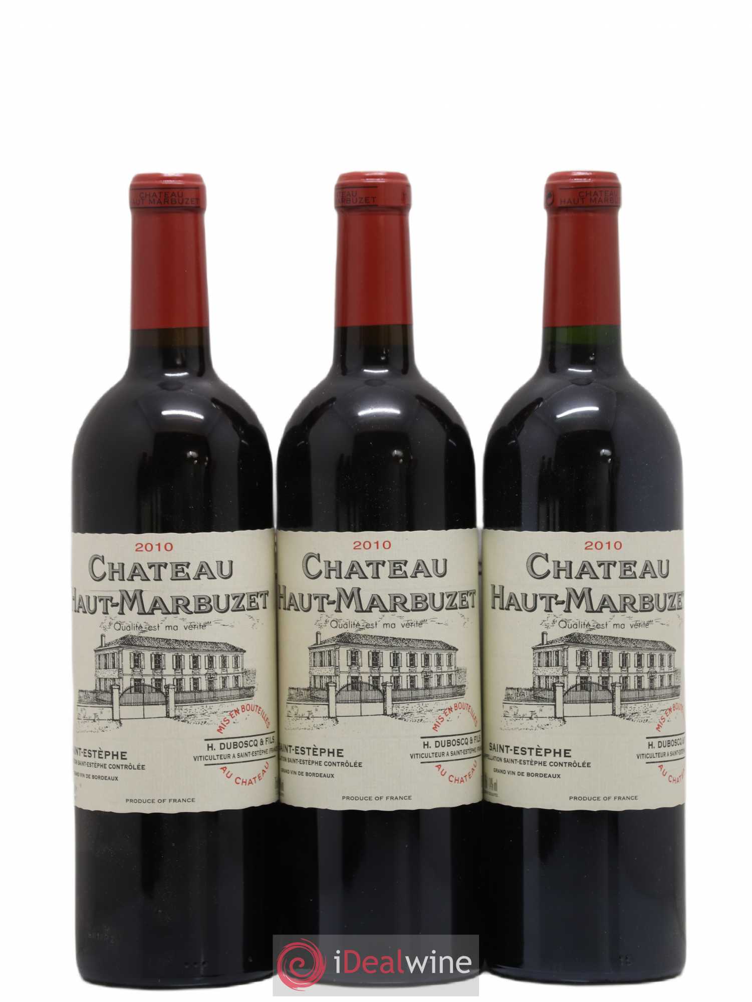 Château Haut Marbuzet (sans prix de réserve) 2010 - Lot de 3 bouteilles - 0