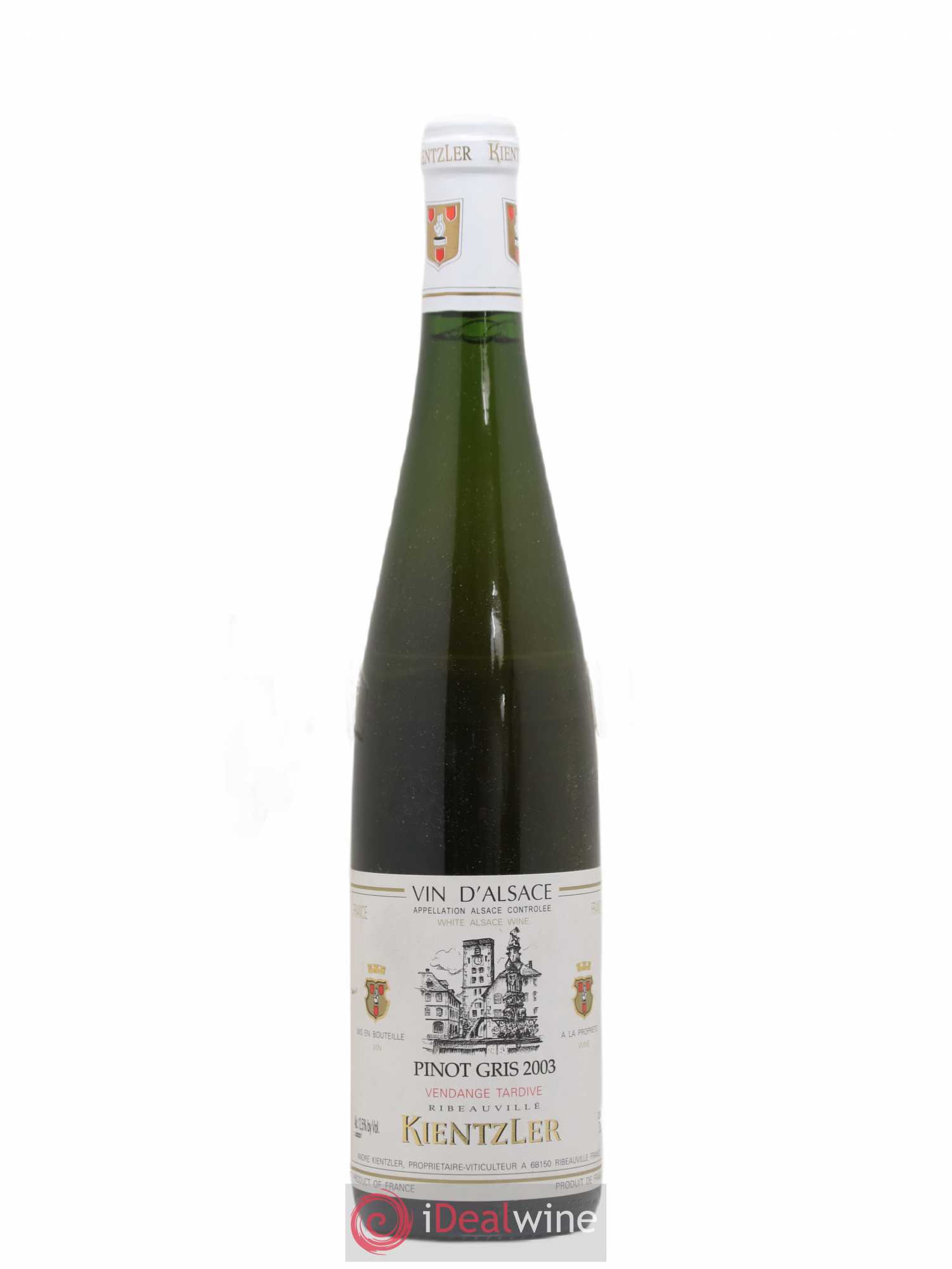 Pinot Gris (Tokay) Vendanges Tardives Andre Kientzler (sans prix de réserve) 2003 - Lotto di 1 bottiglia - 0