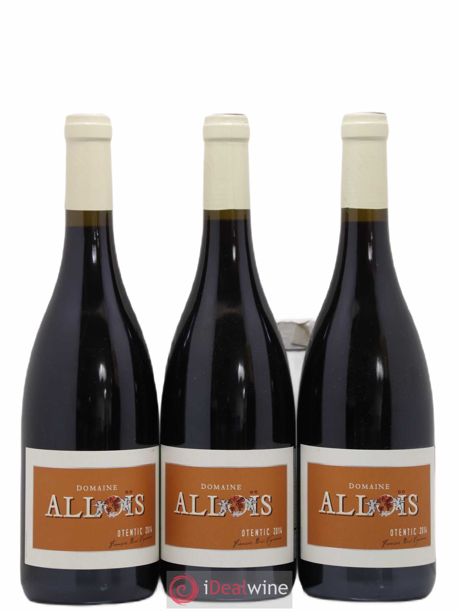 Ventoux Otentic Domaine Allois (sans prix de réserve) 2014 - Posten von 3 Flaschen - 0