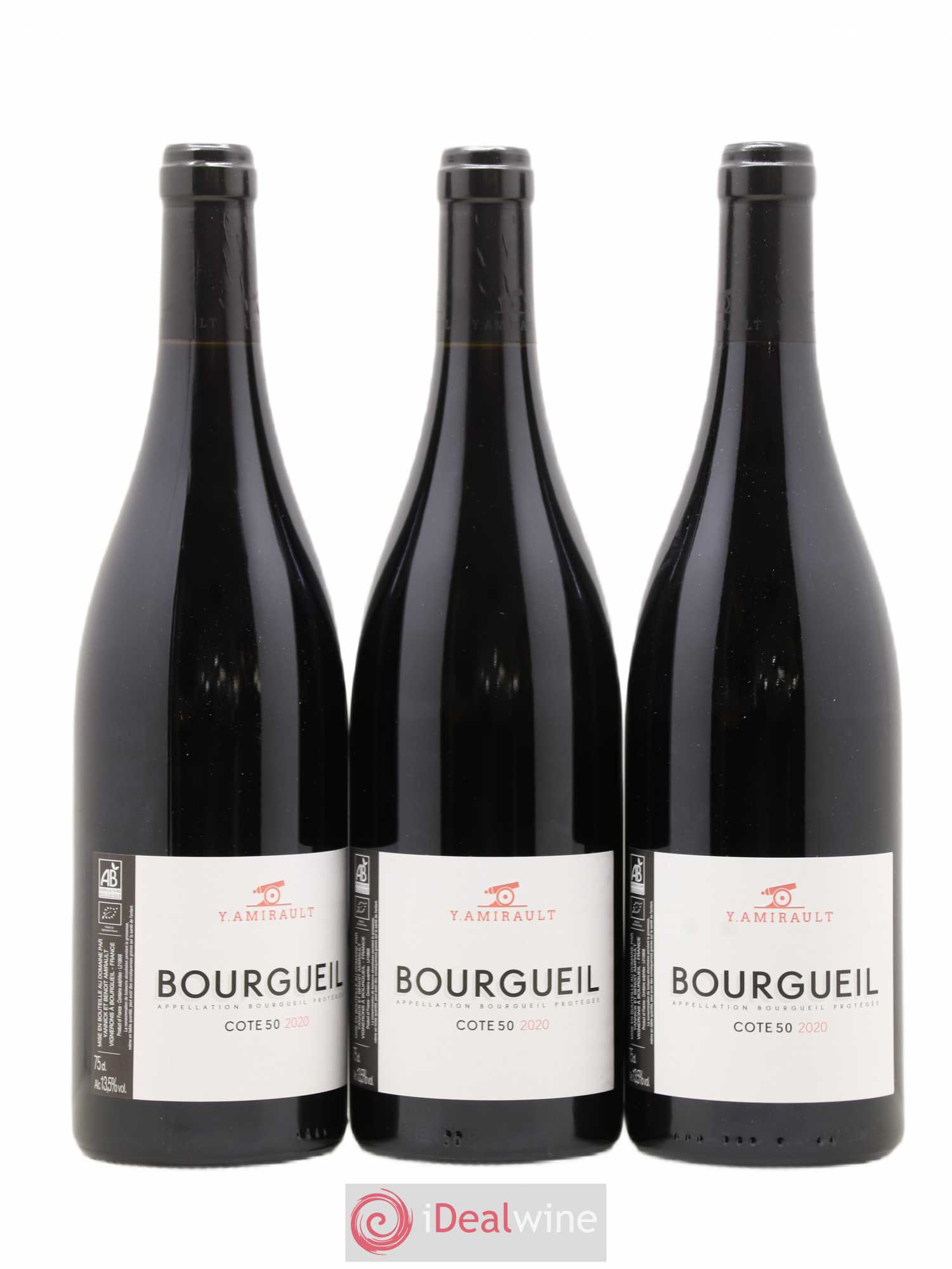 Bourgueil Côte 50 Yannick Amirault (sans prix de réserve) 2020 - Posten von 3 Flaschen - 0