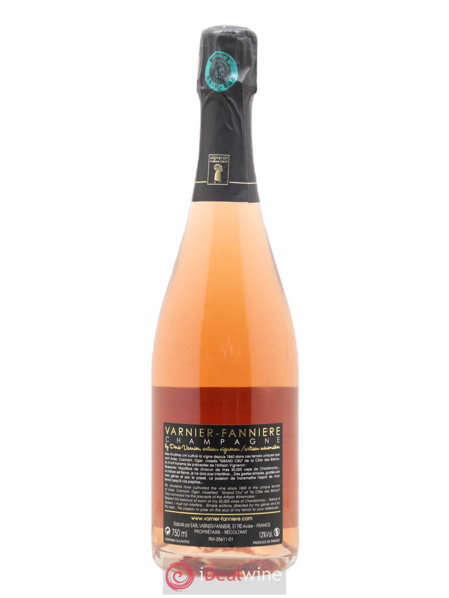 Champagne - Extra Brut Esprit de Craie Varnier-Fannière (sans prix de réserve) - Posten von 1 Flasche - 1