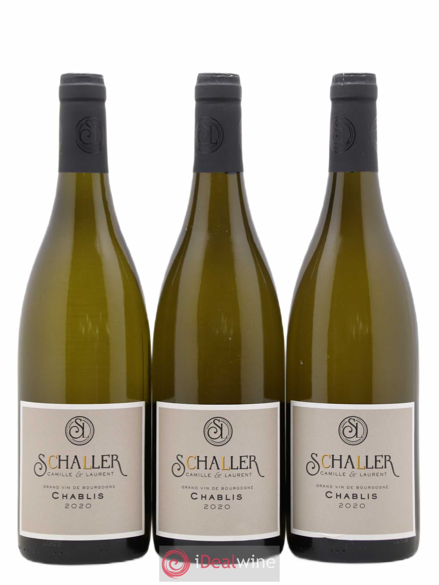 Chablis Domaine Schaller Camille & Laurent (sans prix de réserve) 2020 - Posten von 3 Flaschen - 0