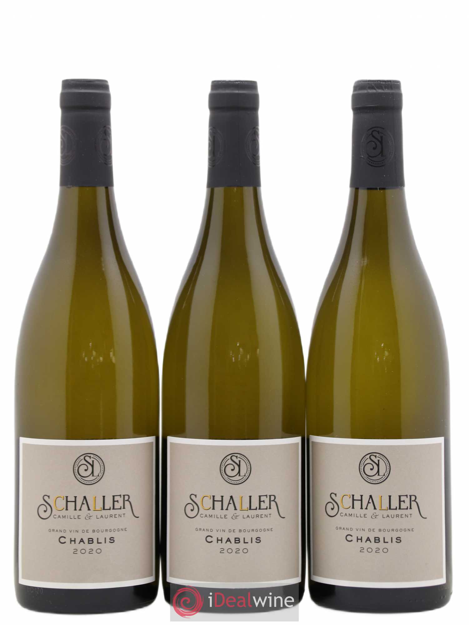 Chablis Domaine Schaller Camille & Laurent (sans prix de réserve) 2020 - Posten von 3 Flaschen - 0
