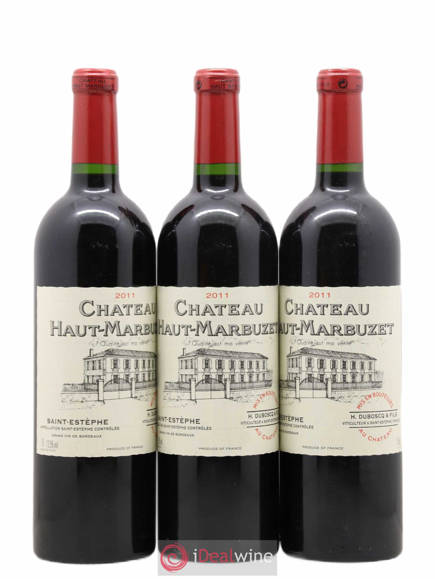 Château Haut Marbuzet (sans prix de réserve) 2011 - Lot de 3 bouteilles - 0