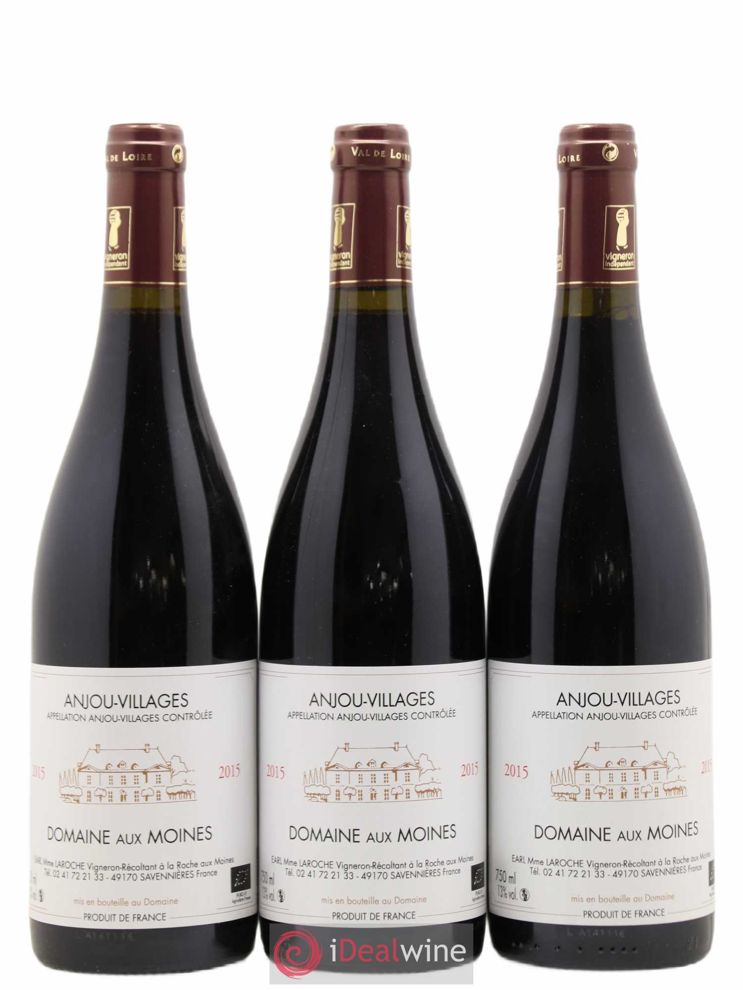 Anjou Villages Domaine aux Moines (sans prix de réserve) 2015 - Posten von 3 Flaschen - 0