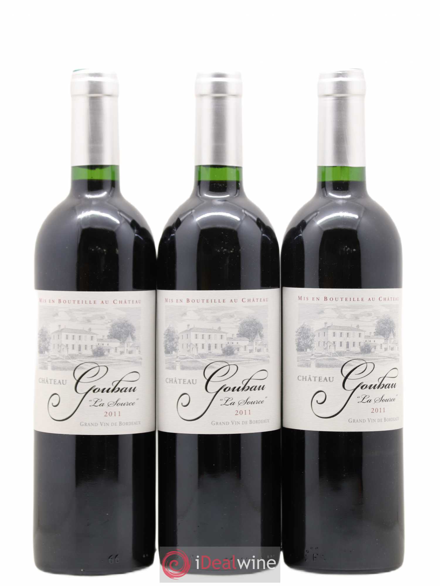 Bordeaux Château Goubau Cuvée La Source (sans prix de réserve) 2011 - Posten von 3 Flaschen - 0