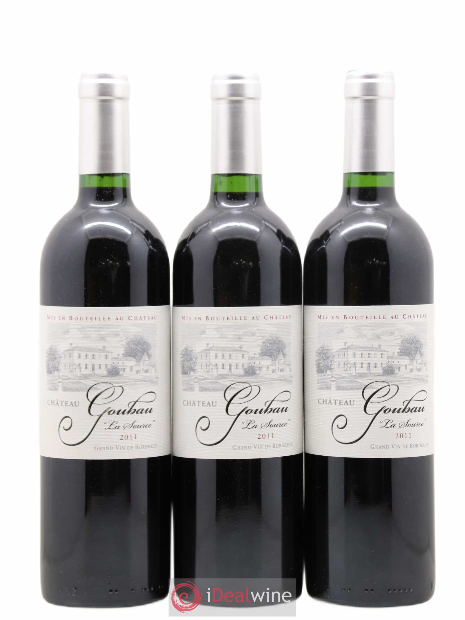 Bordeaux Château Goubau Cuvée La Source (sans prix de réserve) 2011 - Posten von 3 Flaschen - 0