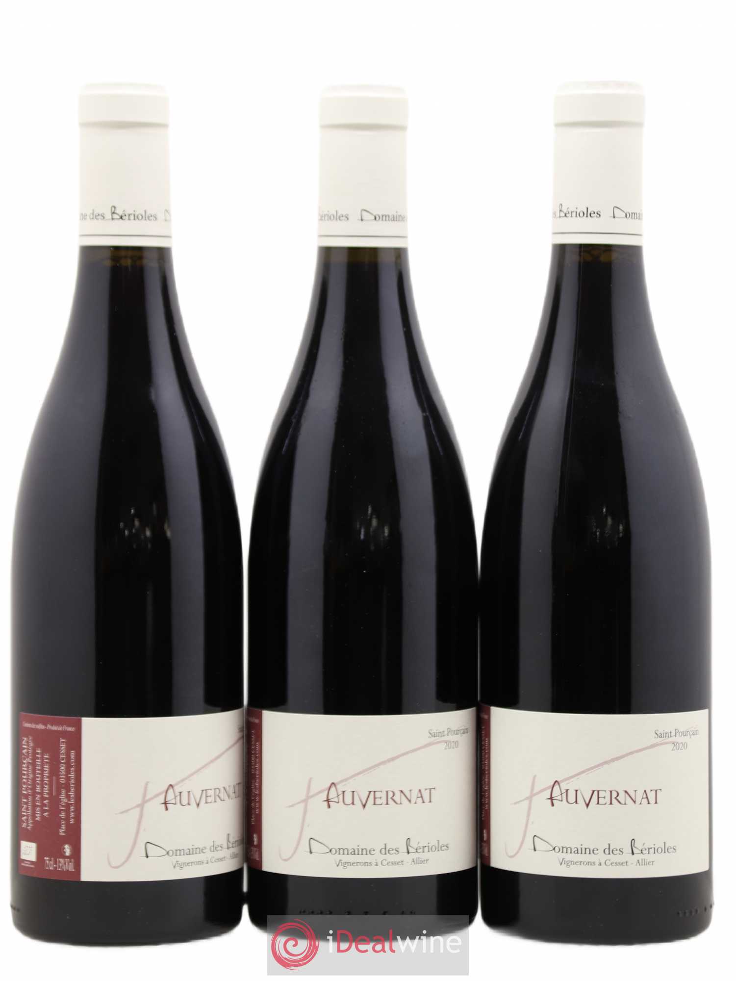 Vin de France Saint-Pourçain Auvernat Domaine des Bérioles (sans prix de réserve) 2020 - Posten von 3 Flaschen - 0