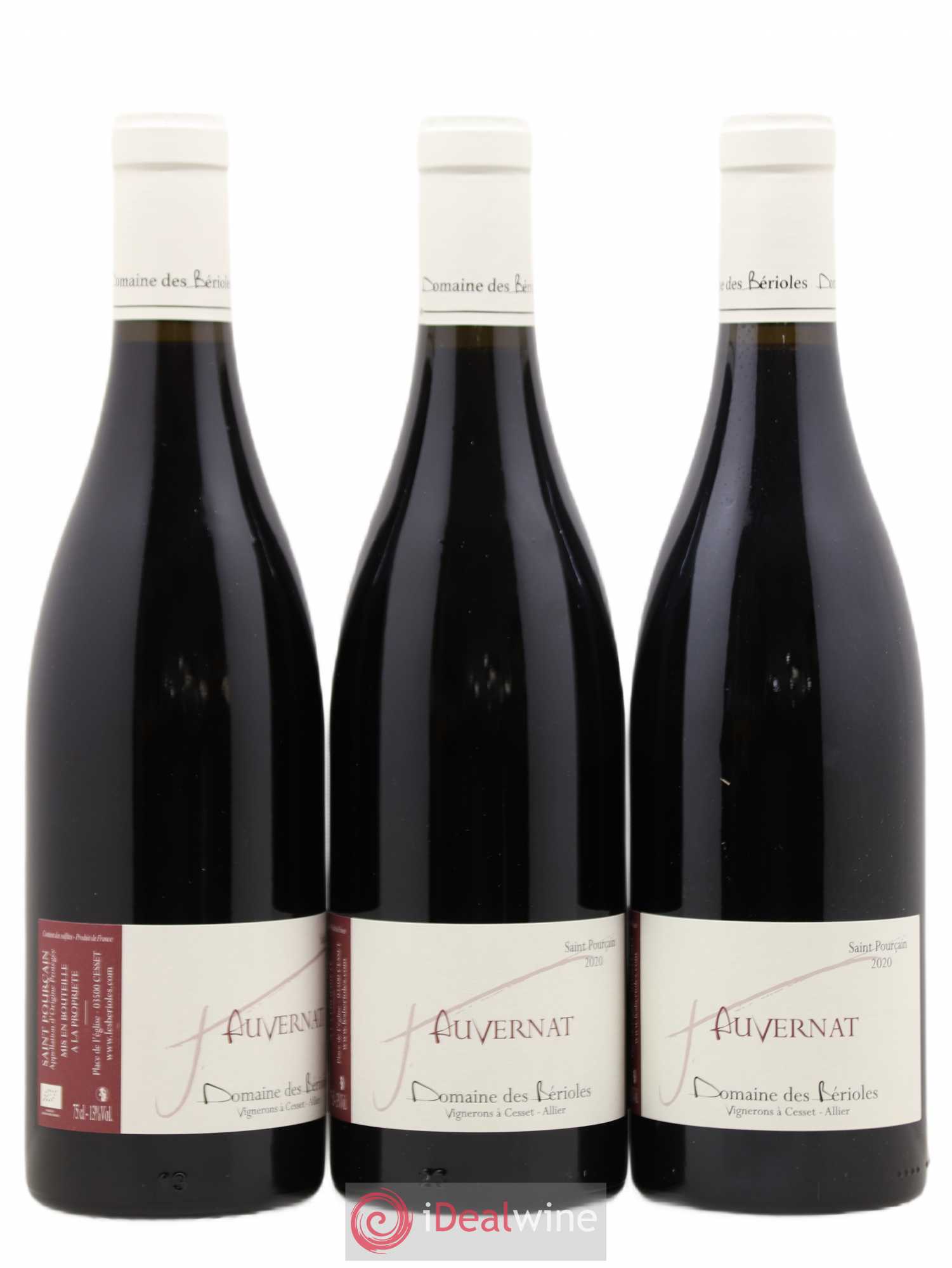 Vin de France Saint-Pourçain Auvernat Domaine des Bérioles (sans prix de réserve) 2020 - Posten von 3 Flaschen - 0