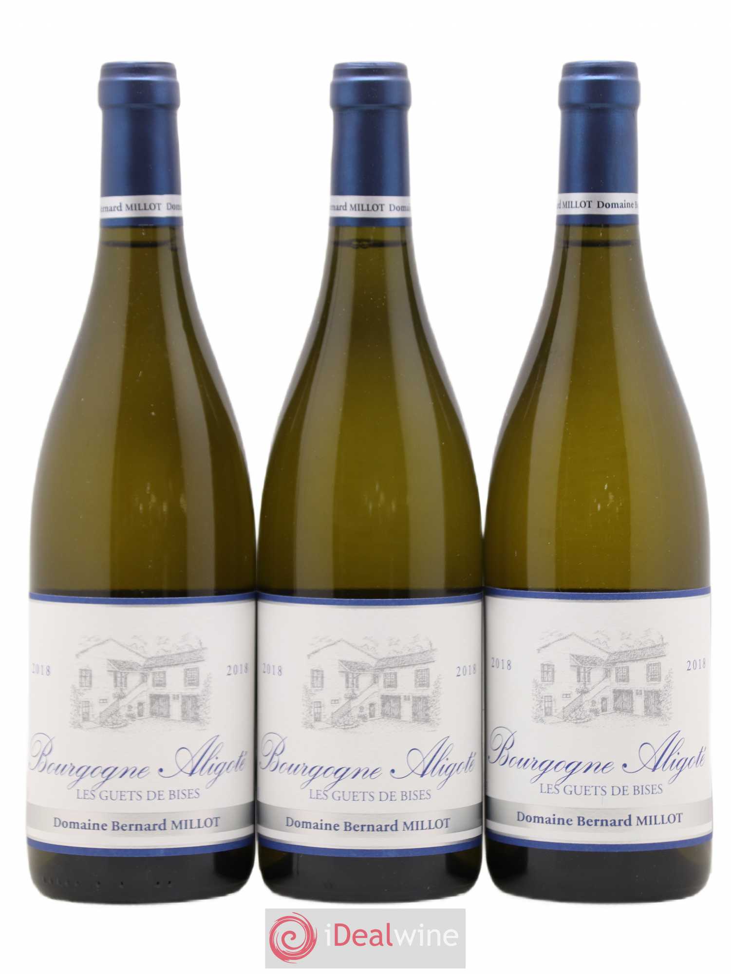 Bourgogne Aligoté Les Guets de Bises Bernard Millot (sans prix de réserve) 2018 - Posten von 3 Flaschen - 0