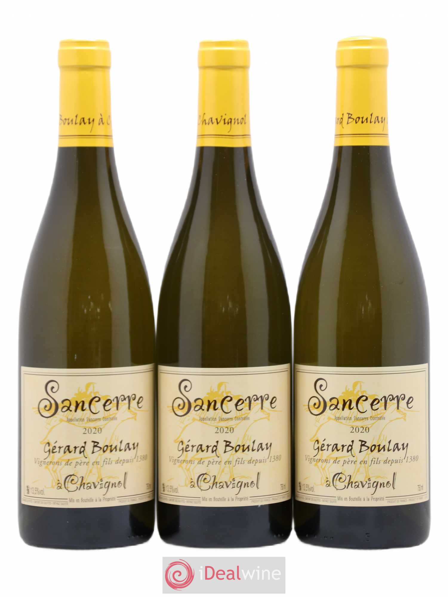 Sancerre Gérard Boulay (sans prix de réserve) 2020 - Lot de 3 bouteilles - 0