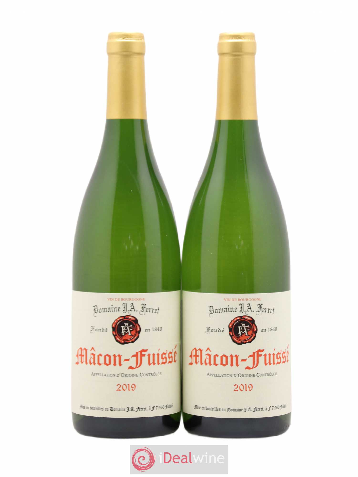 Mâcon-Fuissé J.A. Ferret (Domaine) (sans prix de réserve) 2019 - Lot de 2 bouteilles - 0