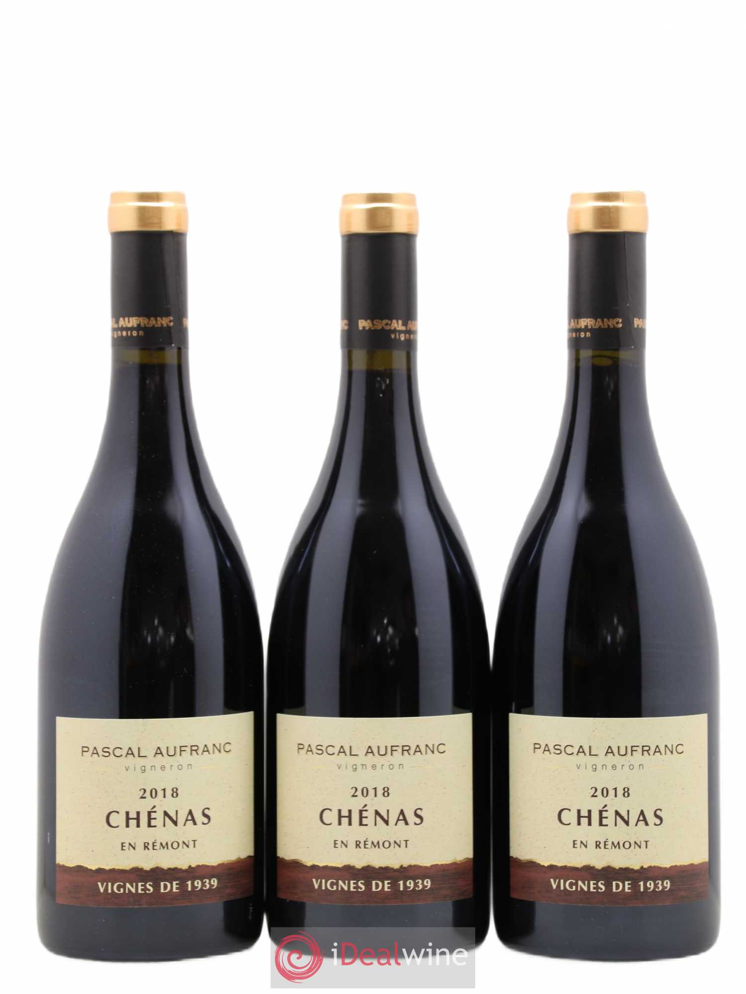 Chénas Vignes de 1939 Pascal Aufranc (sans prix de réserve) 2018 - Posten von 3 Flaschen - 0