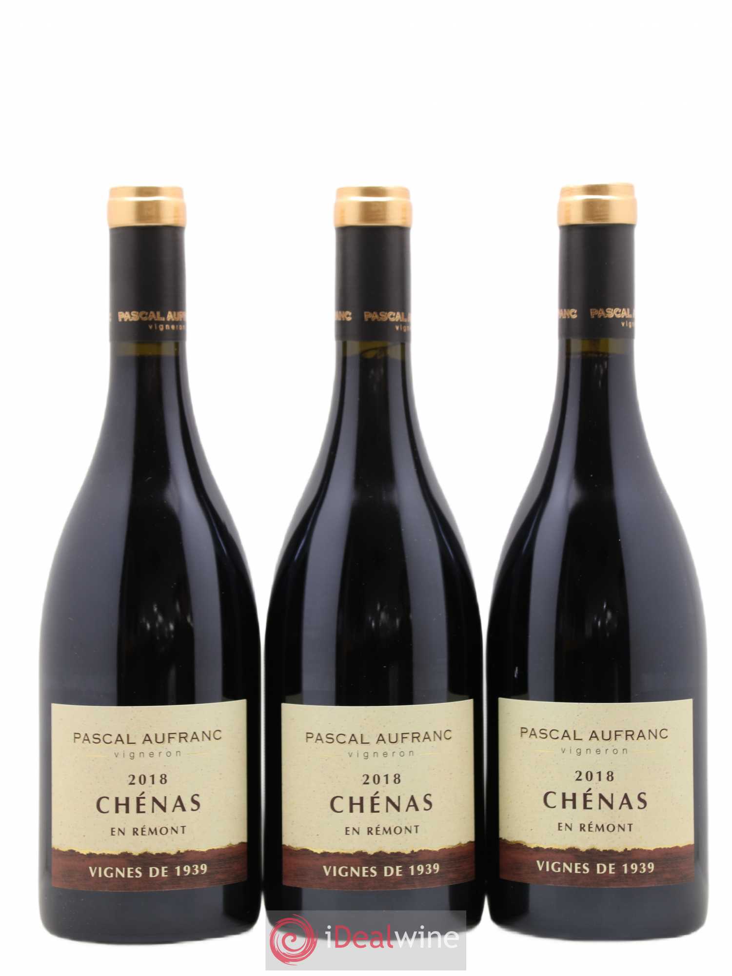 Chénas Vignes de 1939 Pascal Aufranc (sans prix de réserve) 2018 - Posten von 3 Flaschen - 0