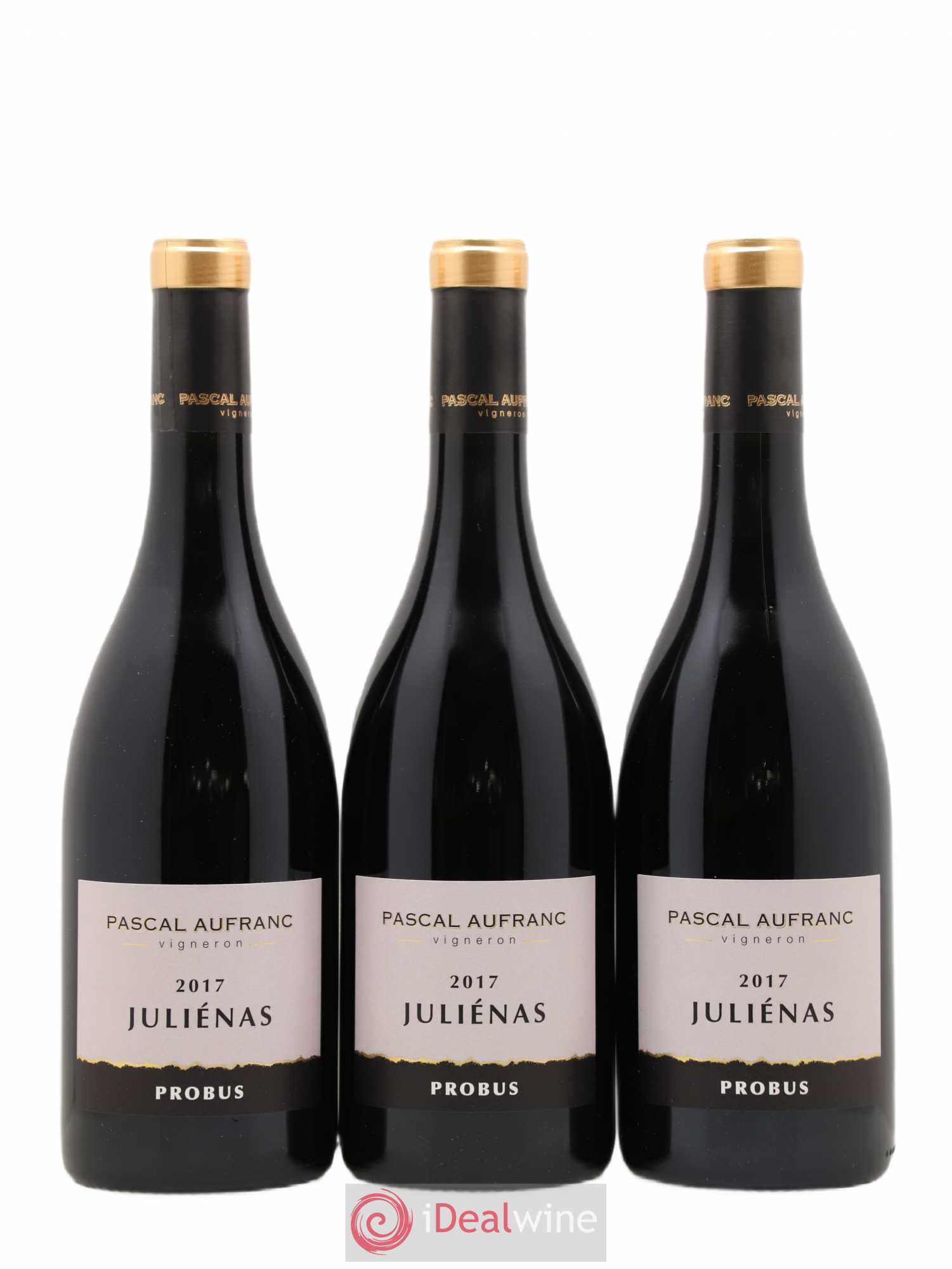 Juliénas Probus Pascal Aufranc (sans prix de réserve) 2017 - Lot de 3 bouteilles - 0