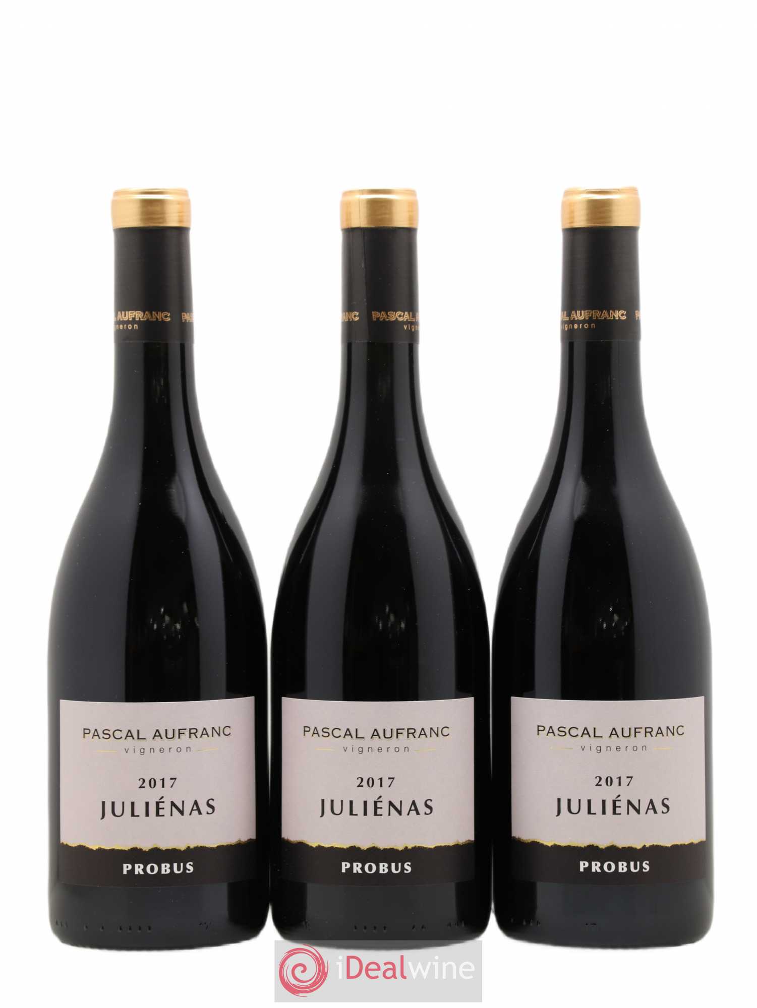 Juliénas Probus Pascal Aufranc (sans prix de réserve) 2017 - Lot de 3 bouteilles - 0
