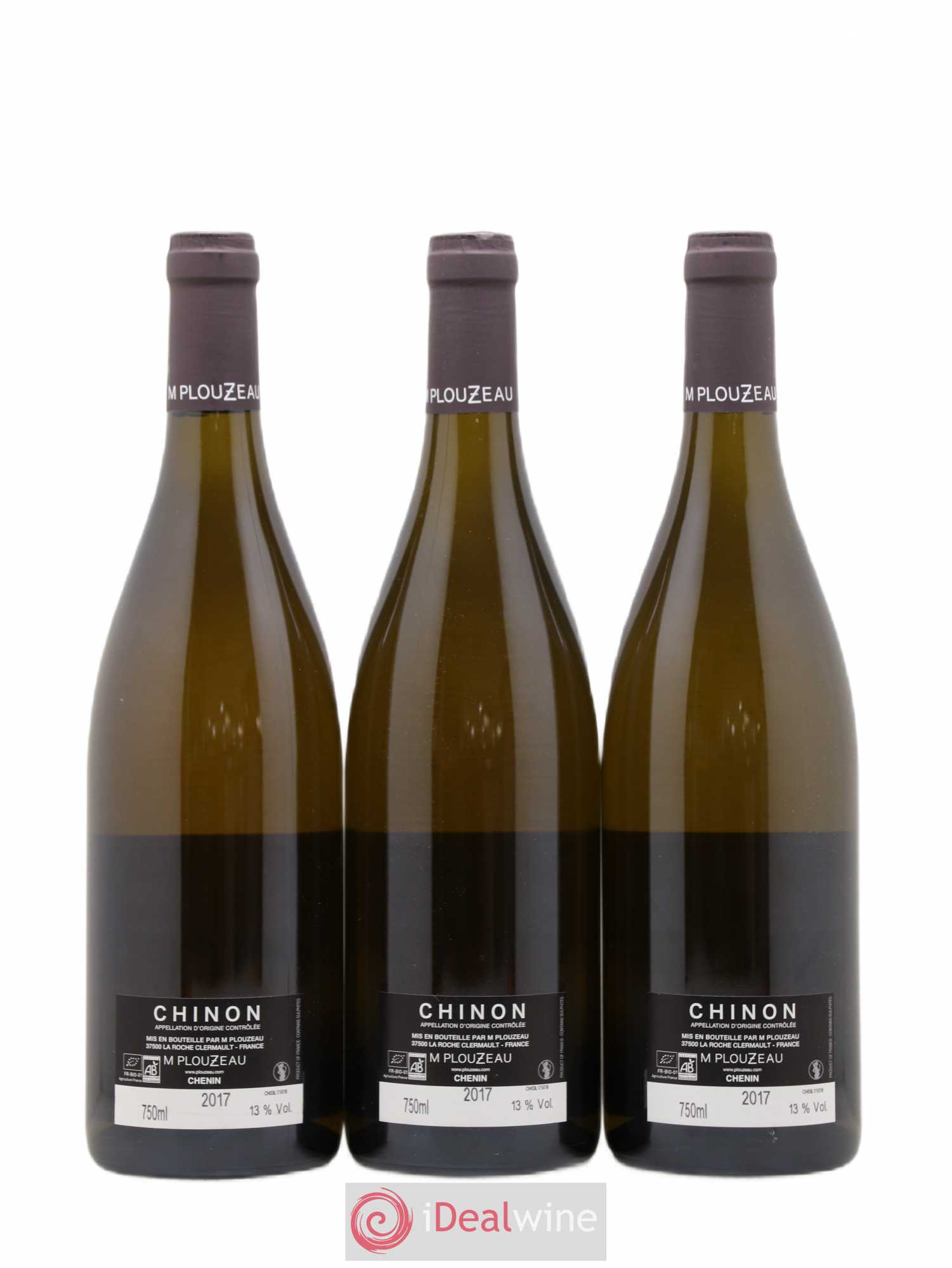 Chinon Silice Château de la Bonnelière (sans prix de réserve) 2017 - Posten von 3 Flaschen - 1